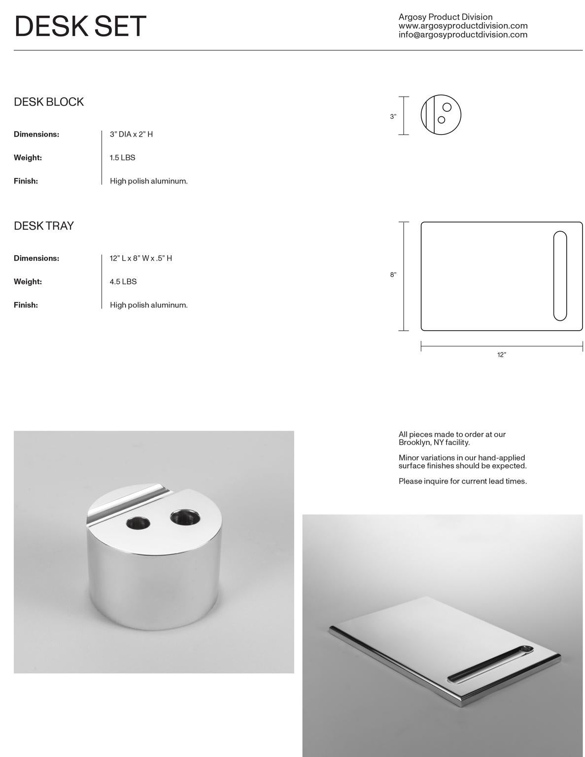 Accessoires de bureau aluminium Neuf - En vente à Treadwell, NY