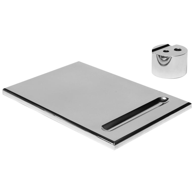 Aluminum Desk Block and Tray Accessory Set For Sale