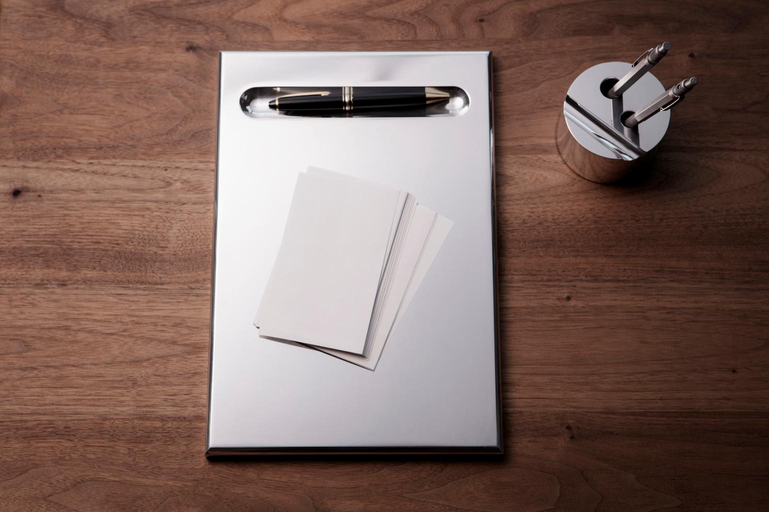 Post-Modern Aluminum Desk Tray Accessory