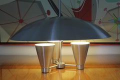 Aluminum Dome Canister Midcentury Chandelier