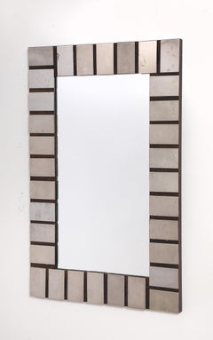 Aluminium-Spiegel "Facettiert", Spanien 1970er Jahre