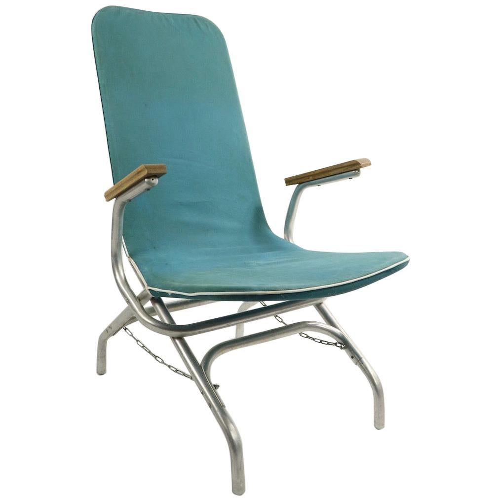 Aluminum Frame Chaise Lounge Patio Garden Chair