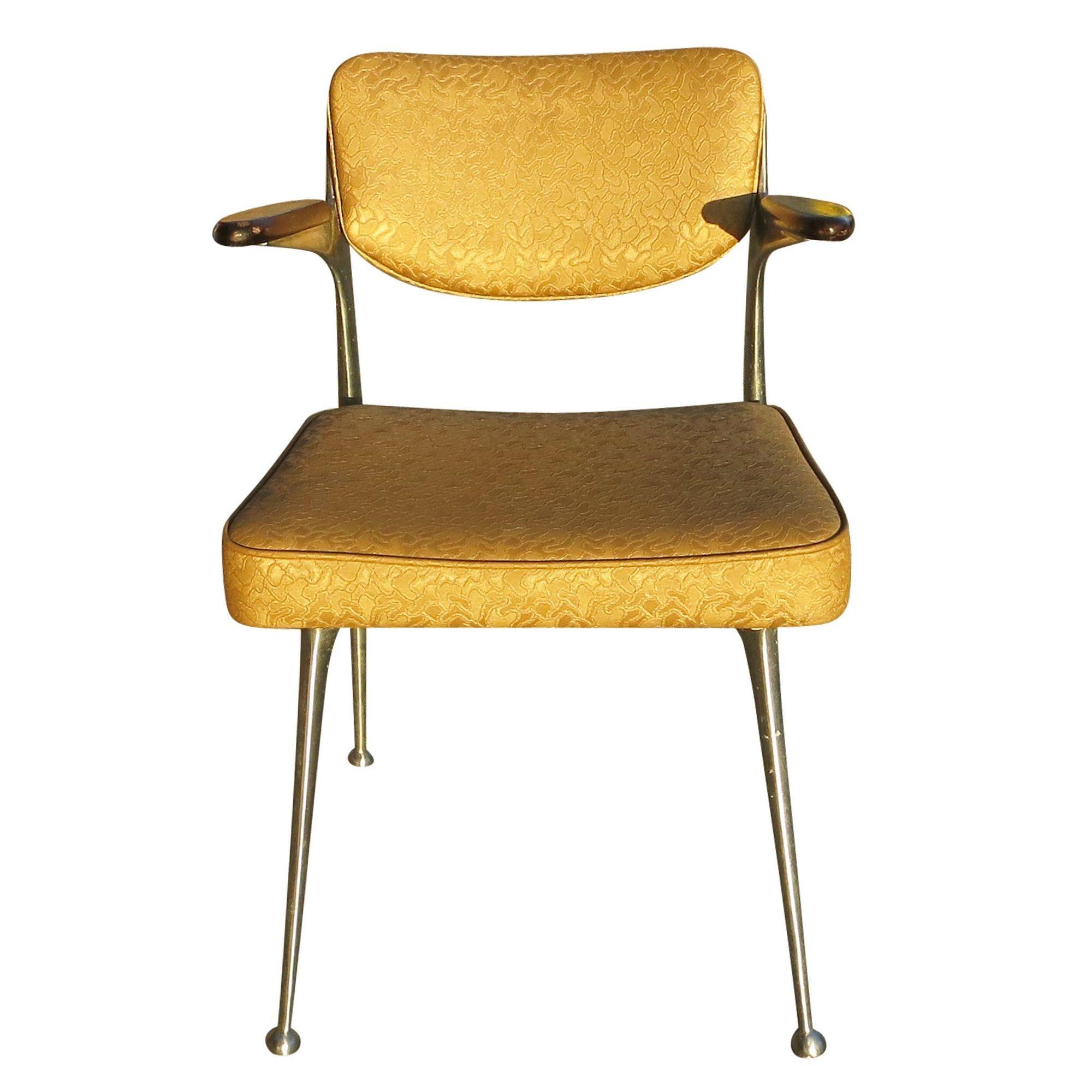 Aluminium-Gazellen-Sessel von Shelby Williams, Vierer-Set (Moderne der Mitte des Jahrhunderts) im Angebot