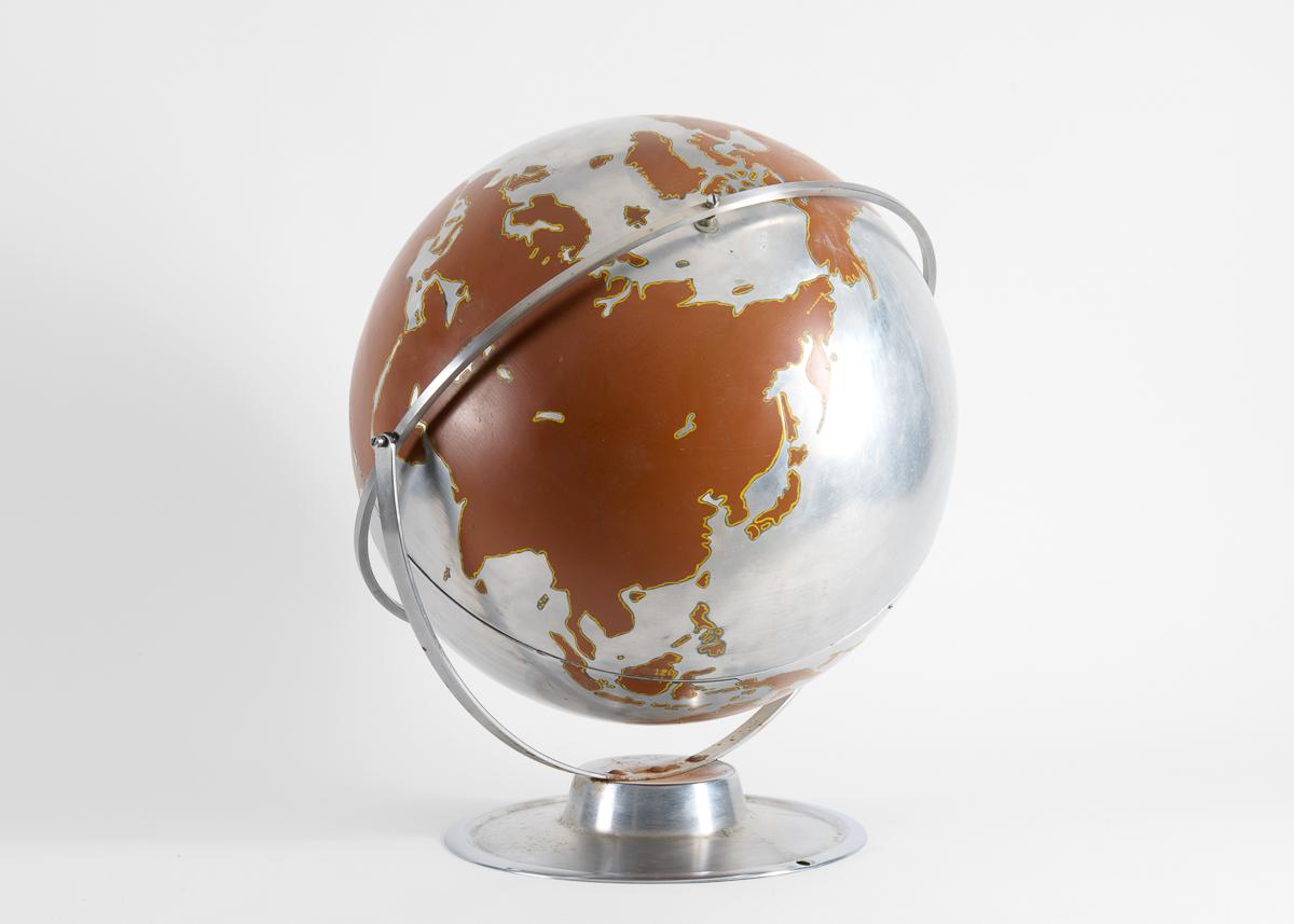 Aluminium-Globus im Zustand „Gut“ im Angebot in New York, NY