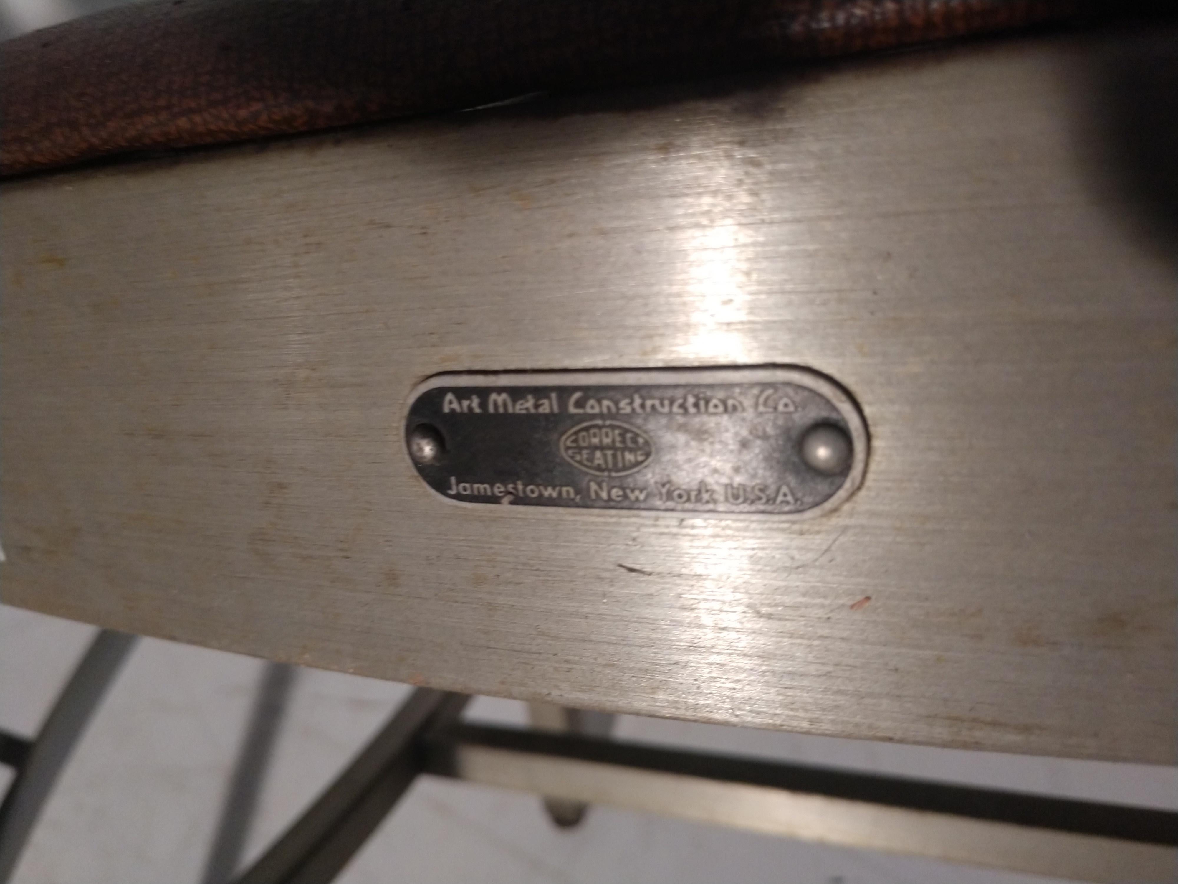 art metal construction company chair