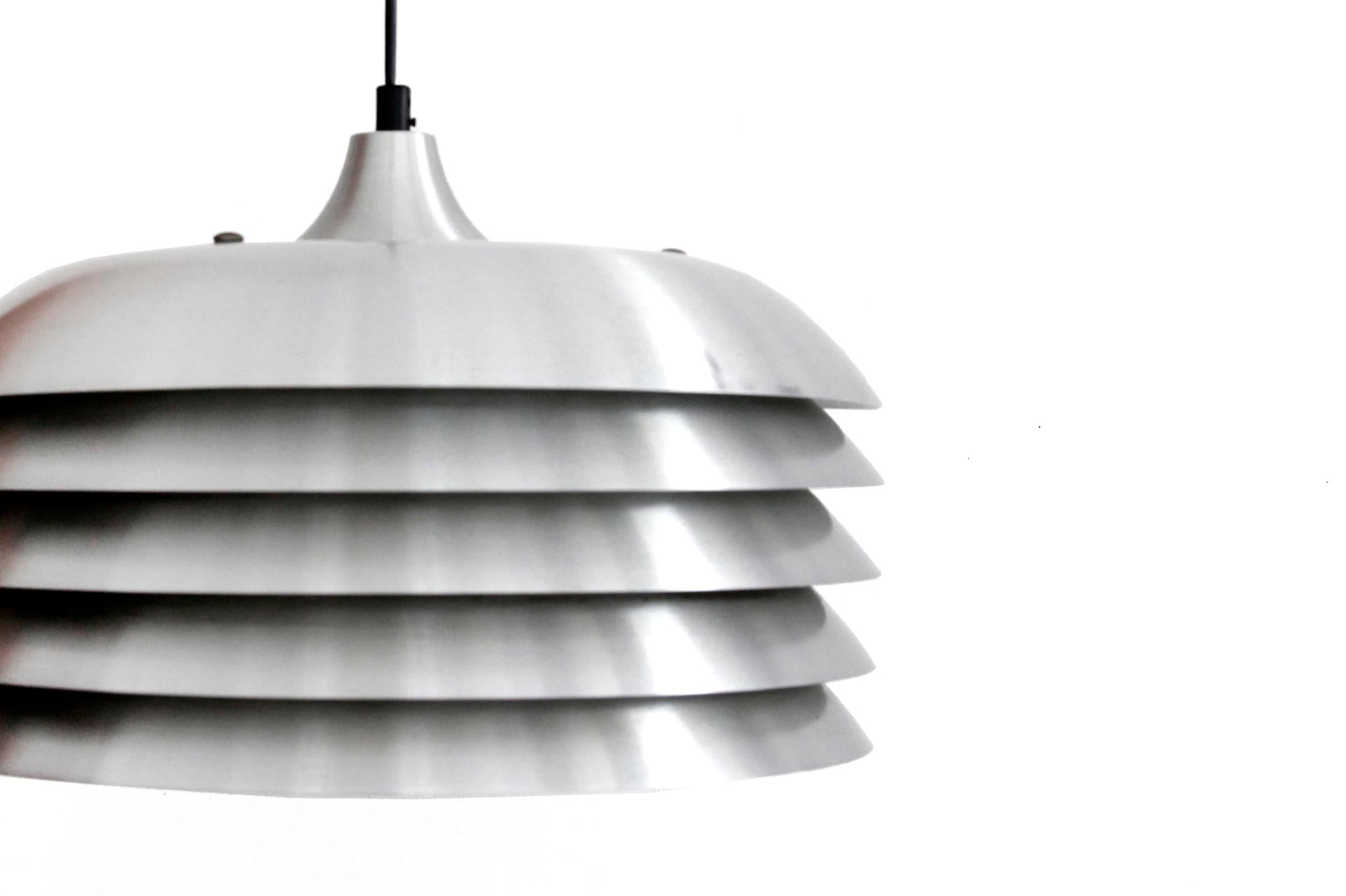 Danish Aluminum Hans-Agne Jakobsson Ceiling Lamp for Markaryd, Sweden