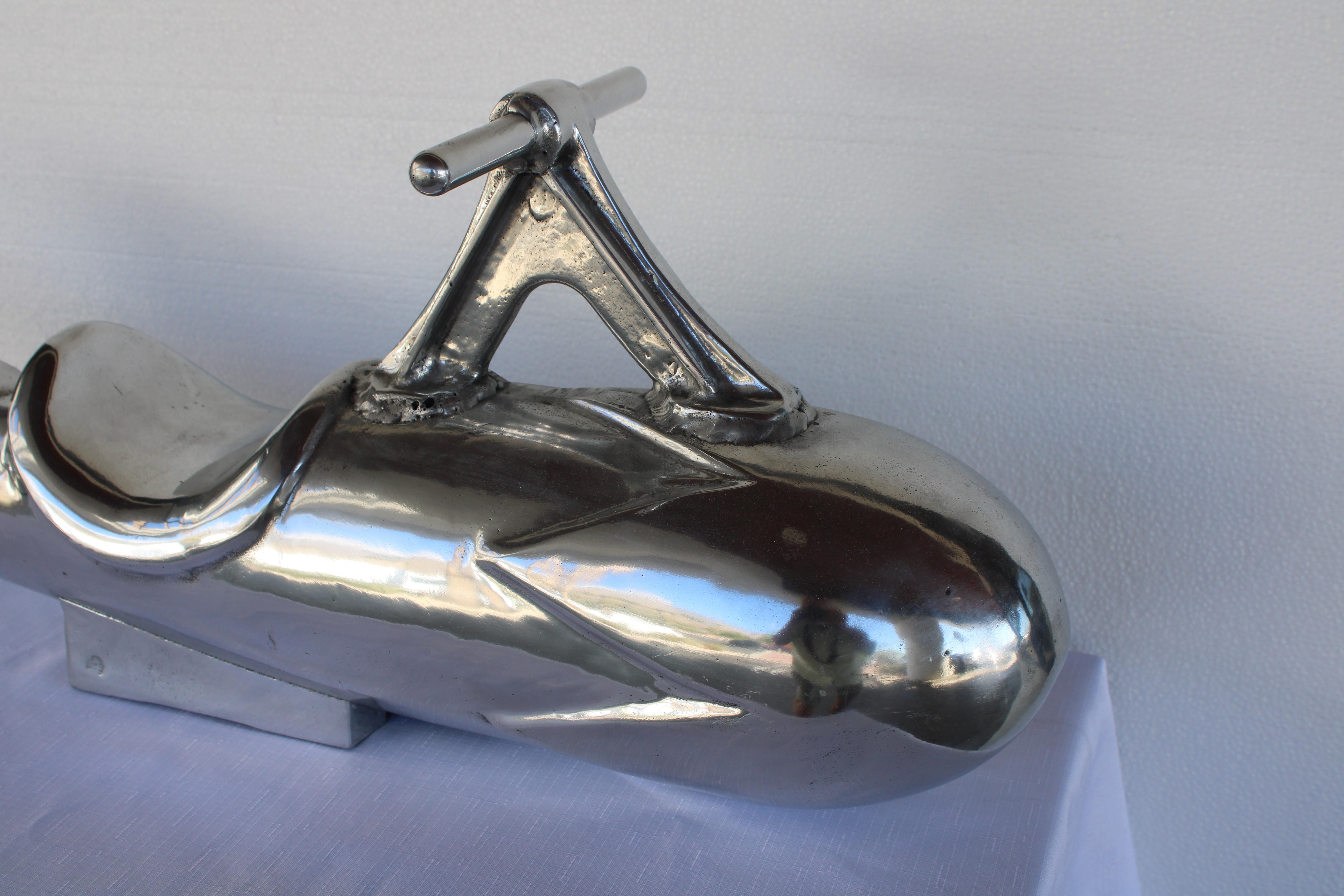 American Aluminum High Polished Rocket Playground Toy Ride/Sculpture