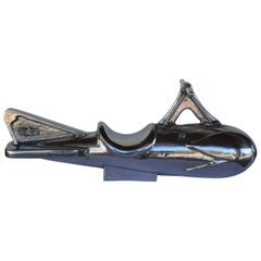 Aluminum High Polished Rocket Playground Toy Ride/Sculpture