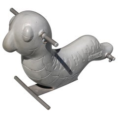 Used Aluminum Inchworm Playground Toy Sculpture