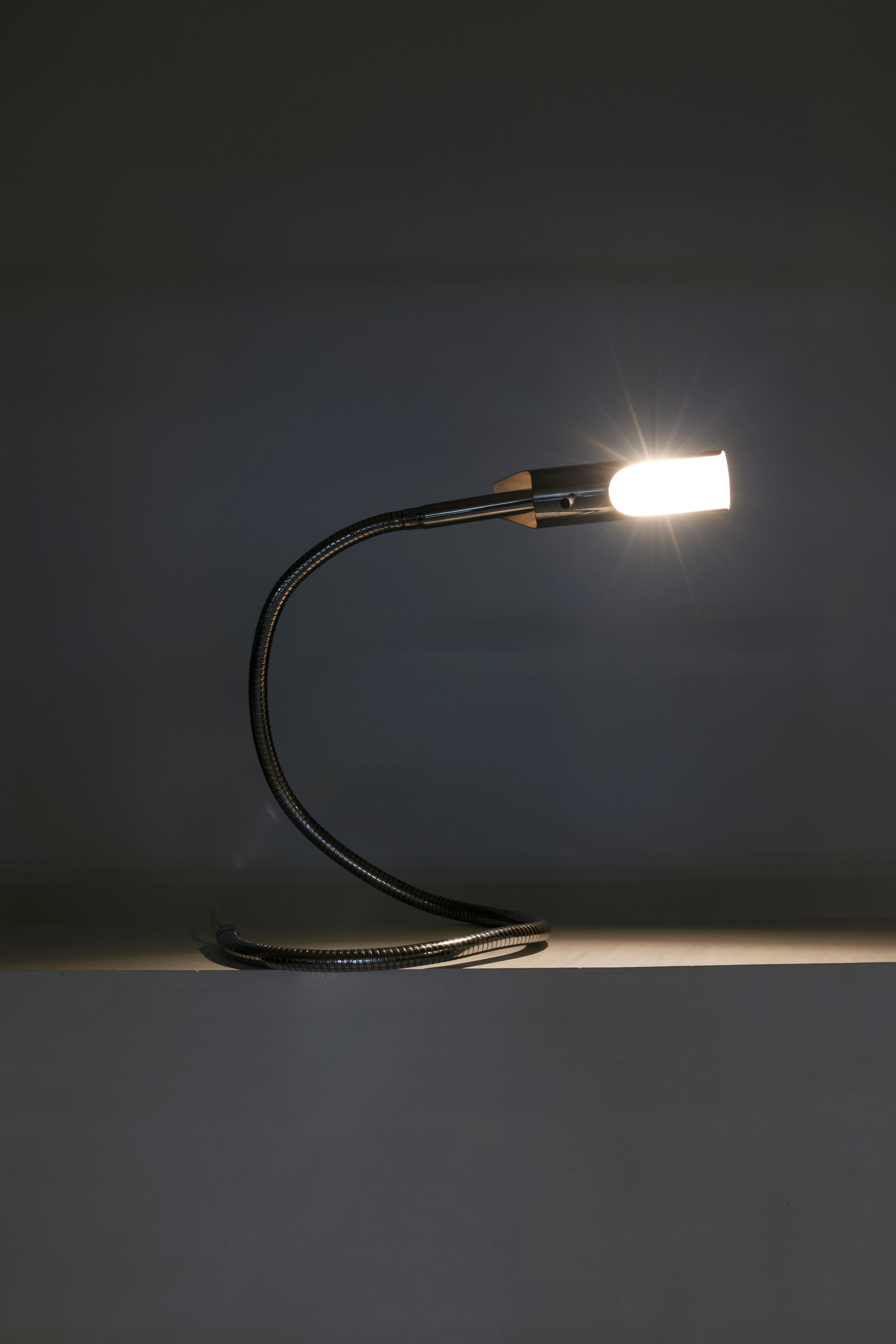 Aluminum lamp by the french designer Etienne Fermigier For Sale 7