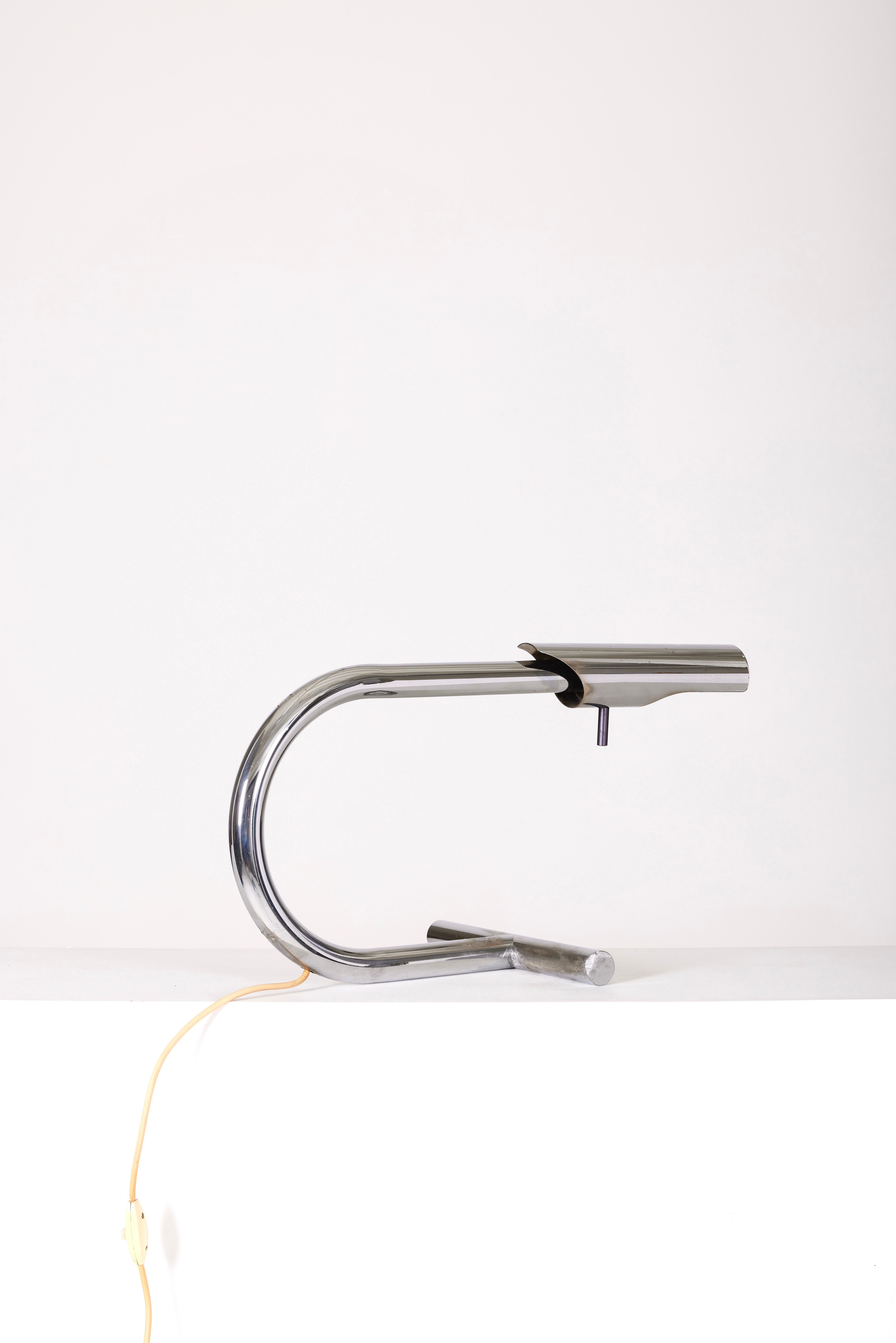 Aluminum lamp by Etienne Fermigier For Sale 2