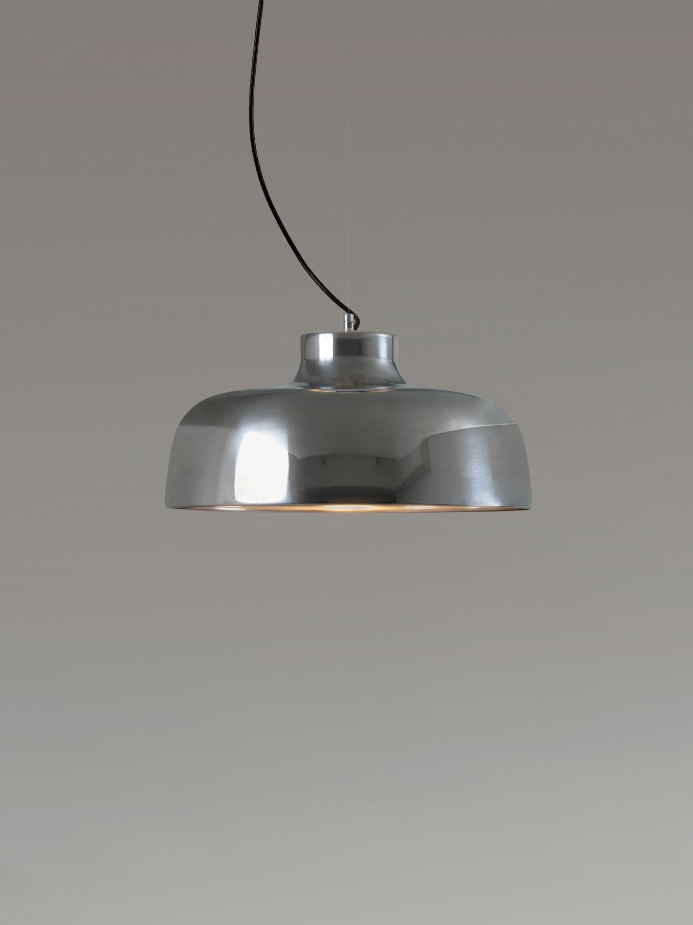 Modern Aluminum M68 Pendant Lamp by Miguel Milá For Sale