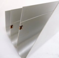 Aluminum Magazine Rack by Pierre Vandel for Espace Pierre Cardin, 1970s