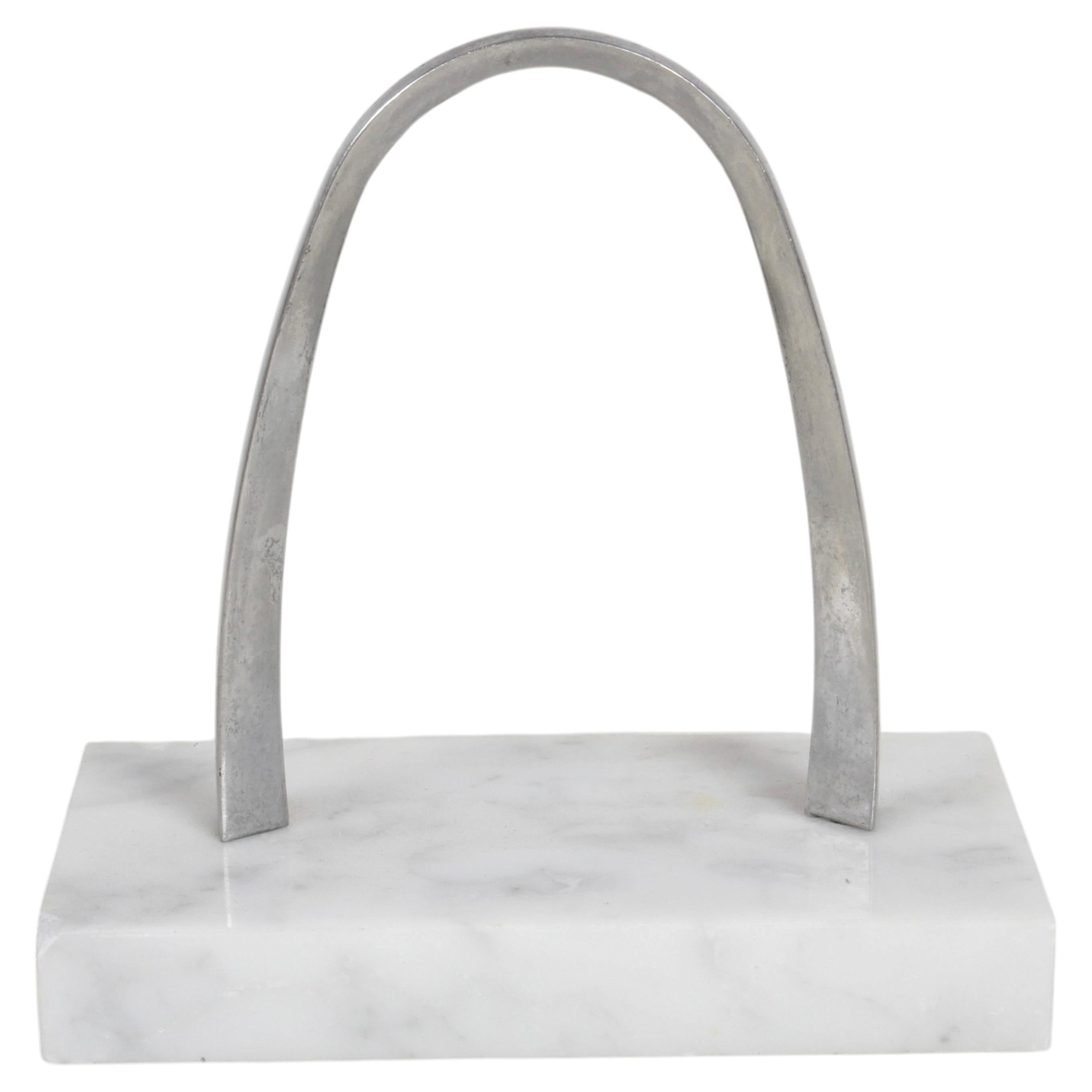 Aluminum & Marble Model of the St. Louis Gateway Arch designed by Eero Saarinen For Sale