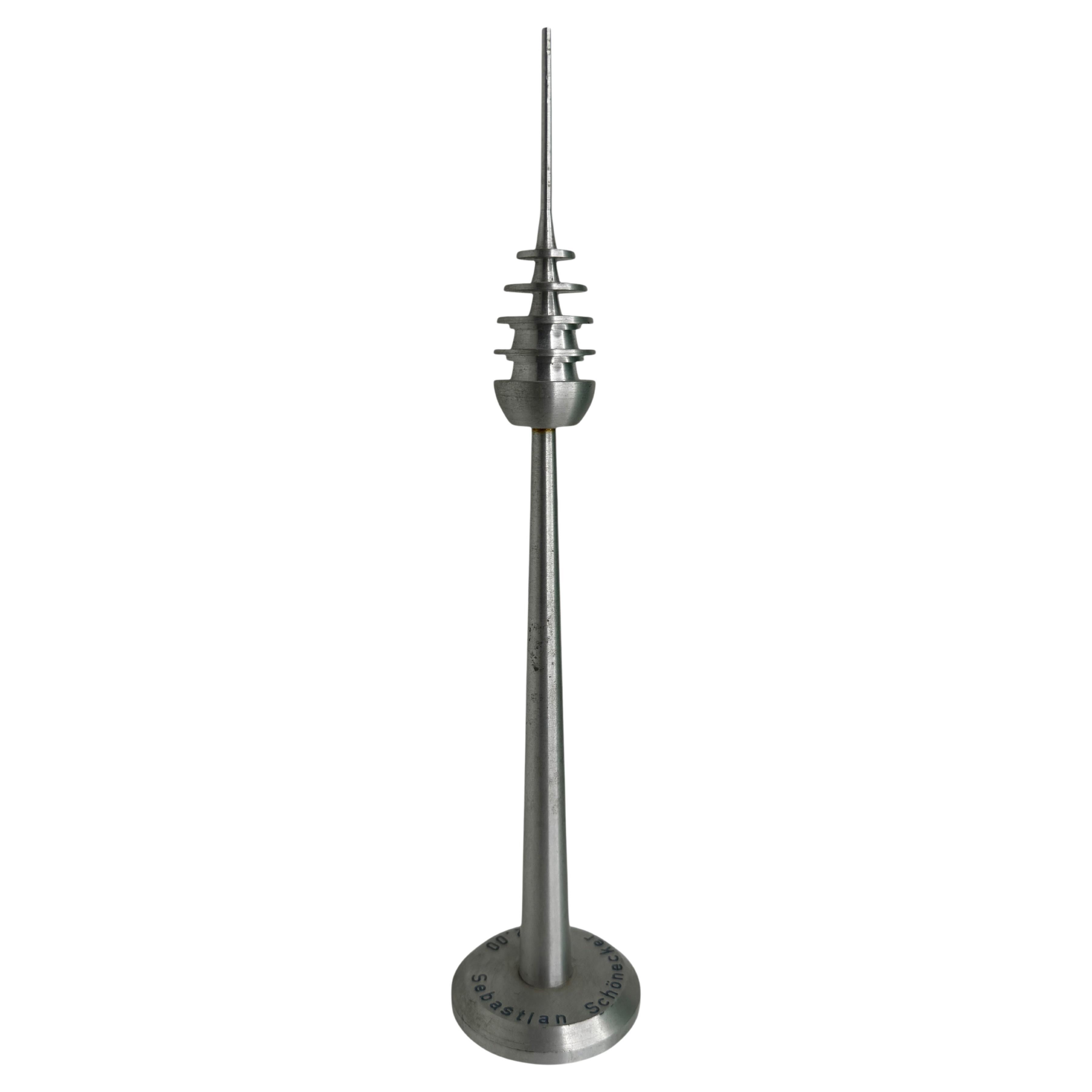 Aluminum Metal TV Television Tower of Nuremberg Scale Design Model, 2000s