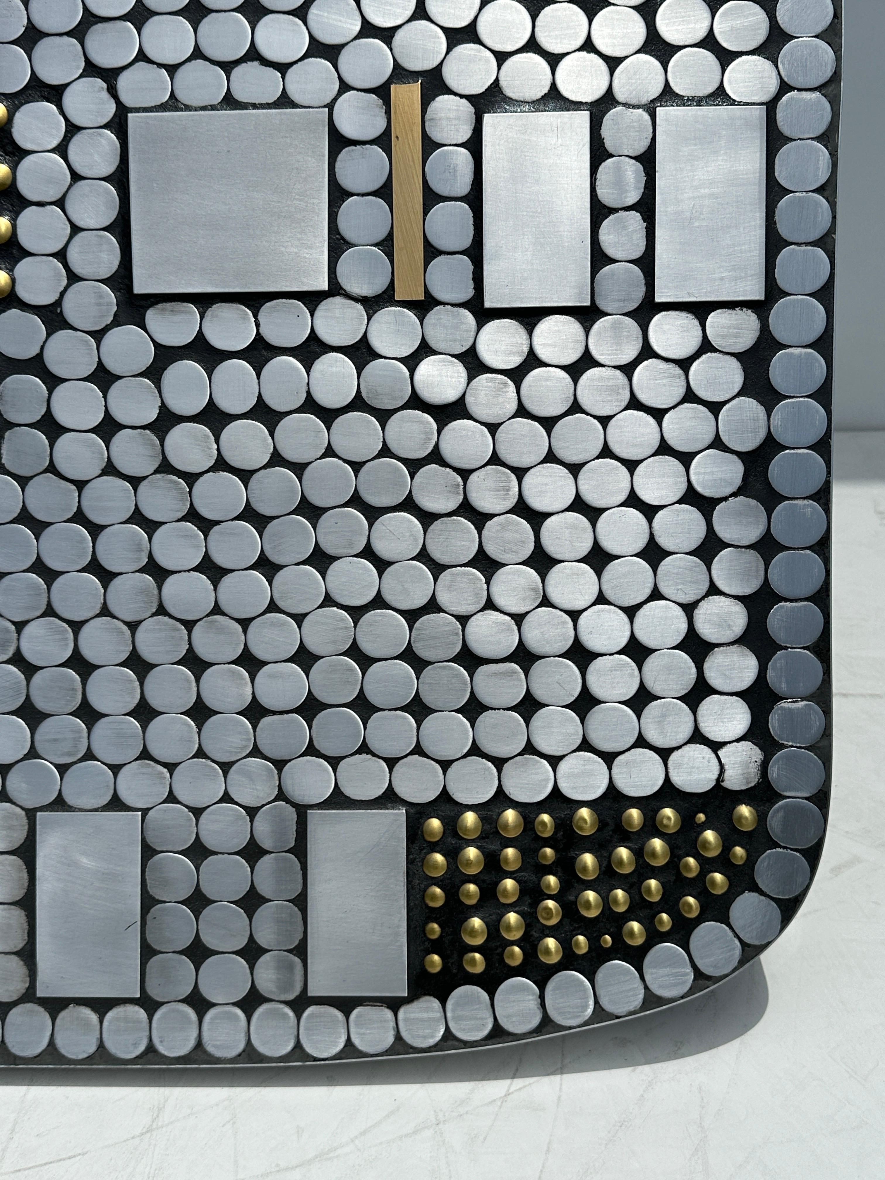 Aluminum Mosaic Coffee Table by Raf Verjans 5