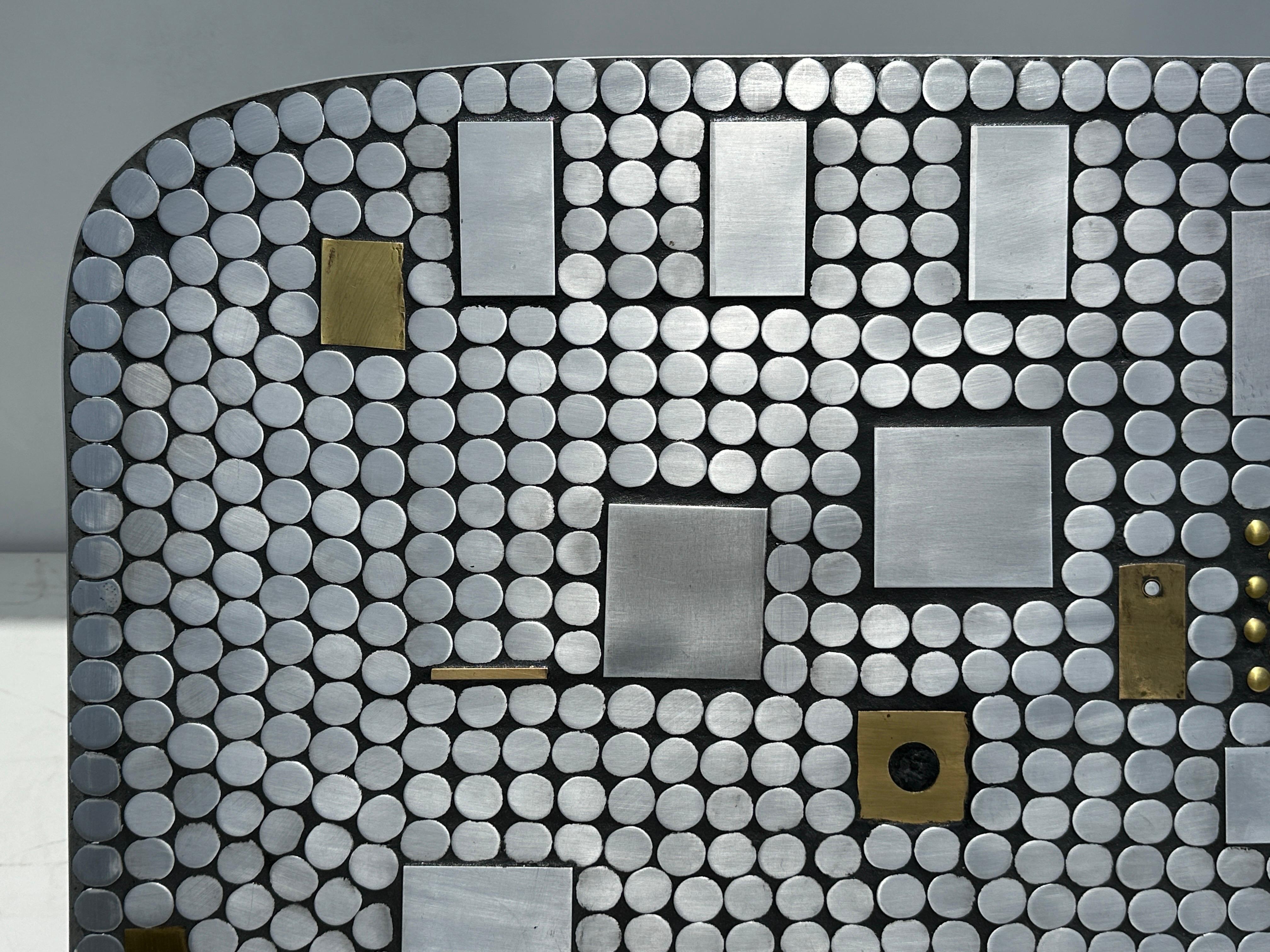 Aluminum Mosaic Coffee Table by Raf Verjans 7