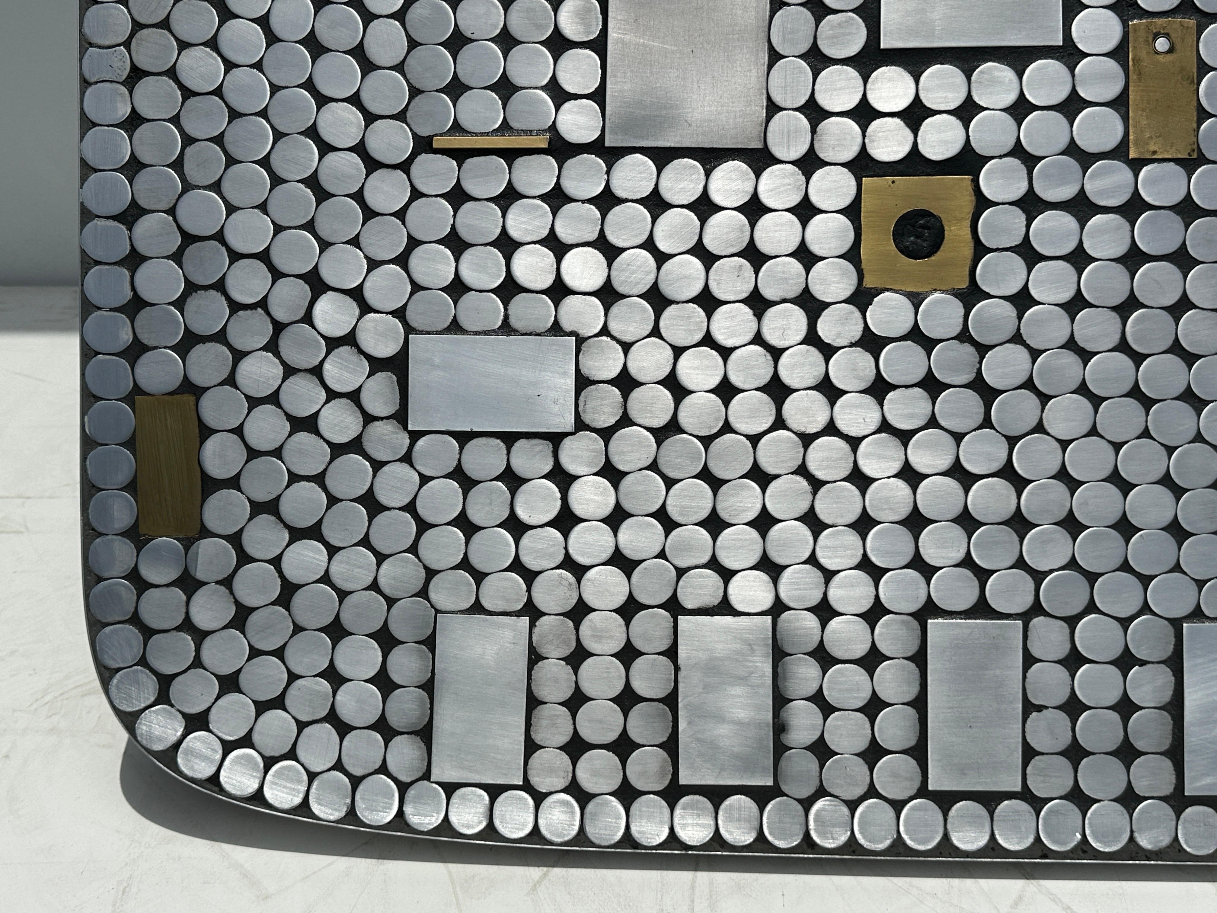Aluminum Mosaic Coffee Table by Raf Verjans 8