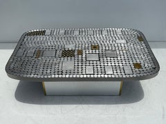 Table basse en mosaïque d'aluminium de Raf Verjans