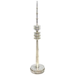 Aluminum Munich TV Television Tower Scale Design Model, 1970s