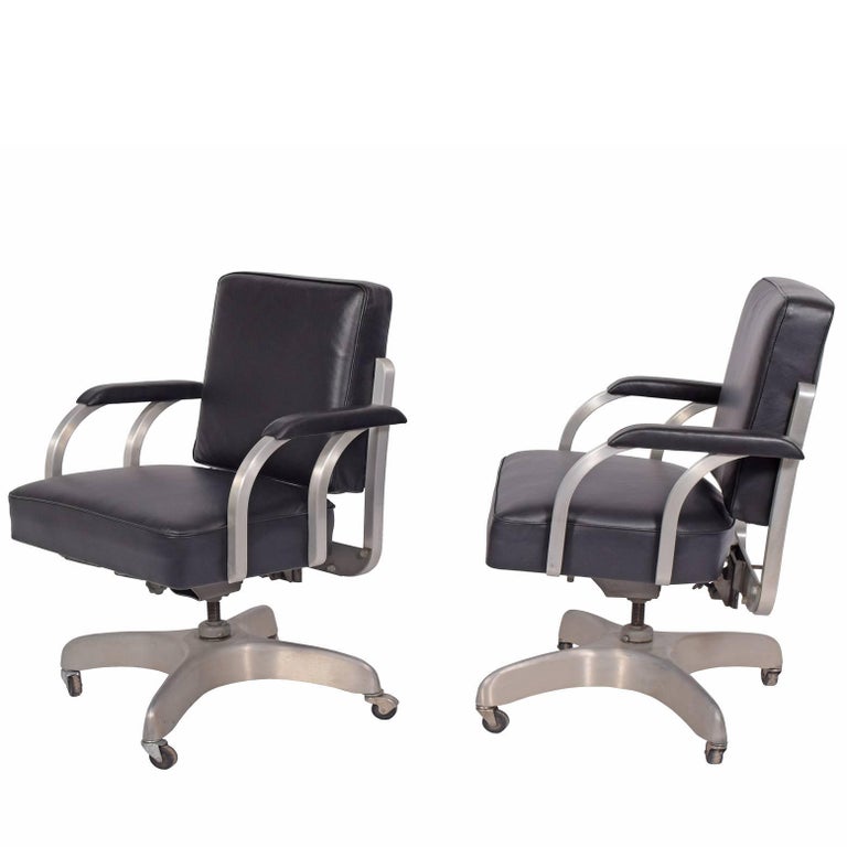 Aluminum Office Chairs Made by Emeco Co. at 1stDibs