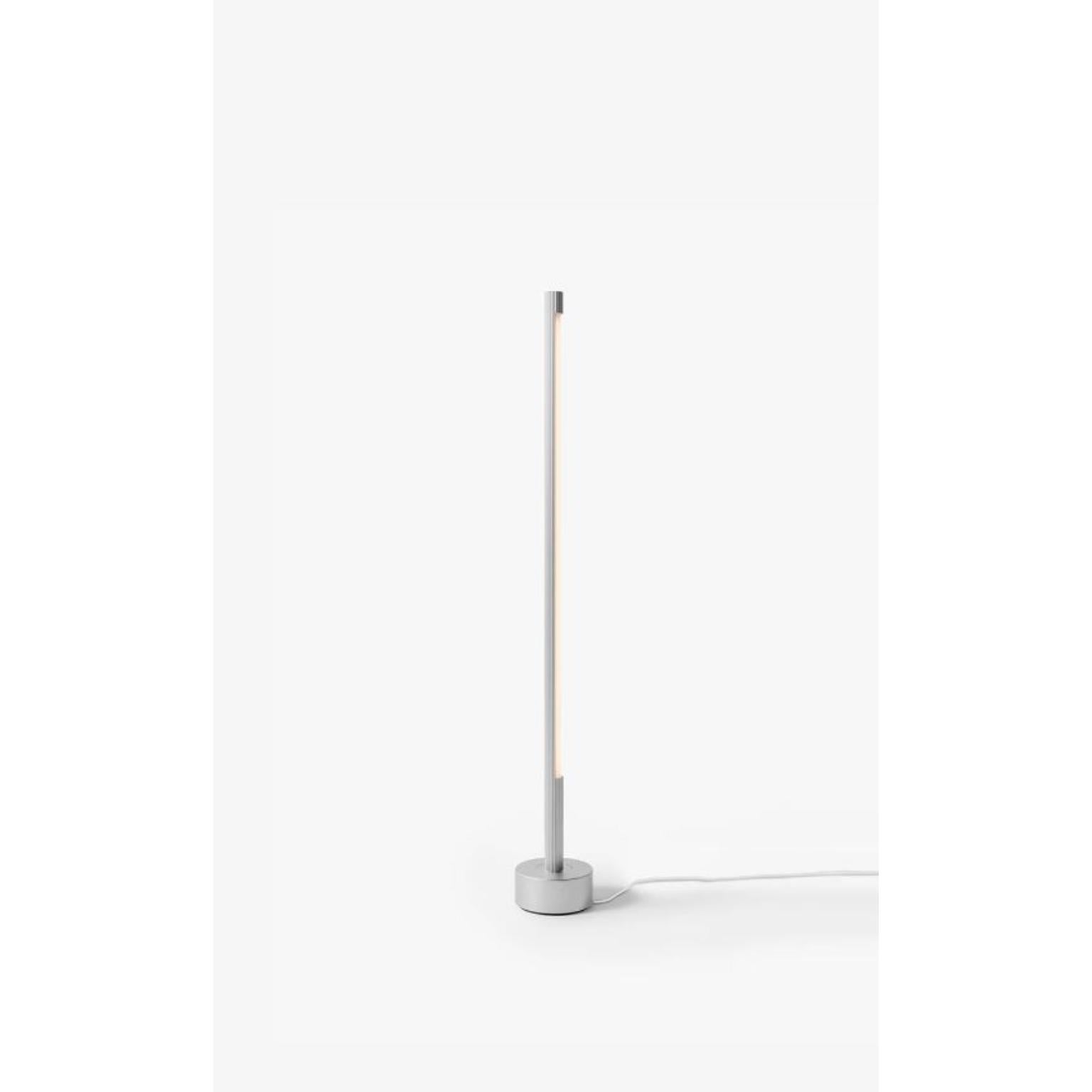 Aluminum Palo Floor Lamp by Wentz
Dimensions: D 22 x W 22 x H 150 cm
Materials: Aluminum, Acrylic, Steel, Stainless Steel.


WEIGHT: 8,7kg / 19,2 lbs
Colors: Black, Aluminum
LIGHT SOURCE: Built-in LED. 14W. 1680lm. 2700K. 90 CRI.
DIMMING