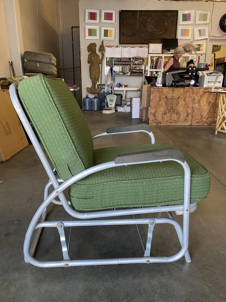 Aluminum Patio/Outdoor Settee and Lounge Chair Slider Rocking Patio Set