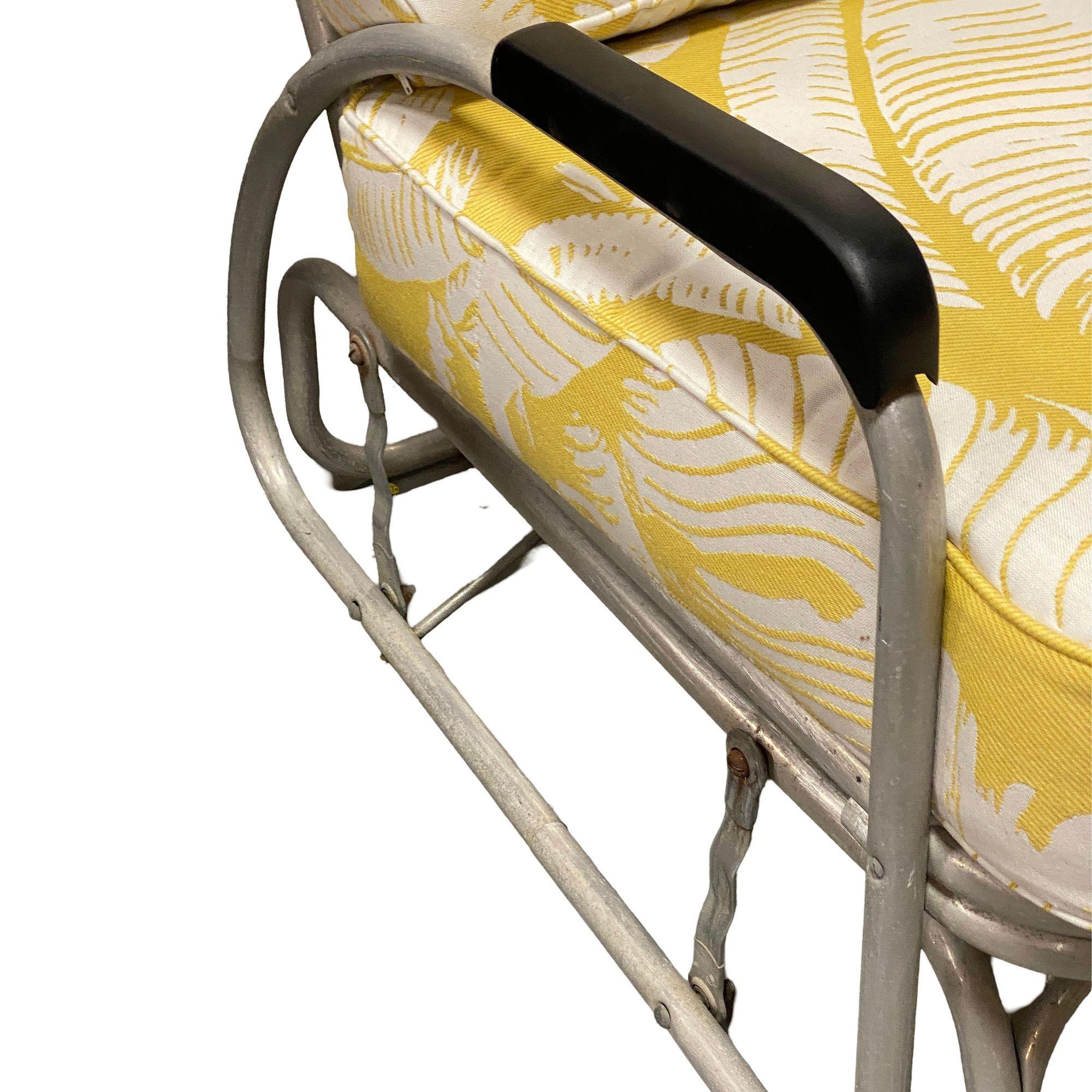 Settee à bascule basculante en aluminium pour patio/extérieur avec bras Speed en vente 2