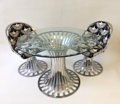 Aluminum Patio Table and Chairs by Russell Woodard