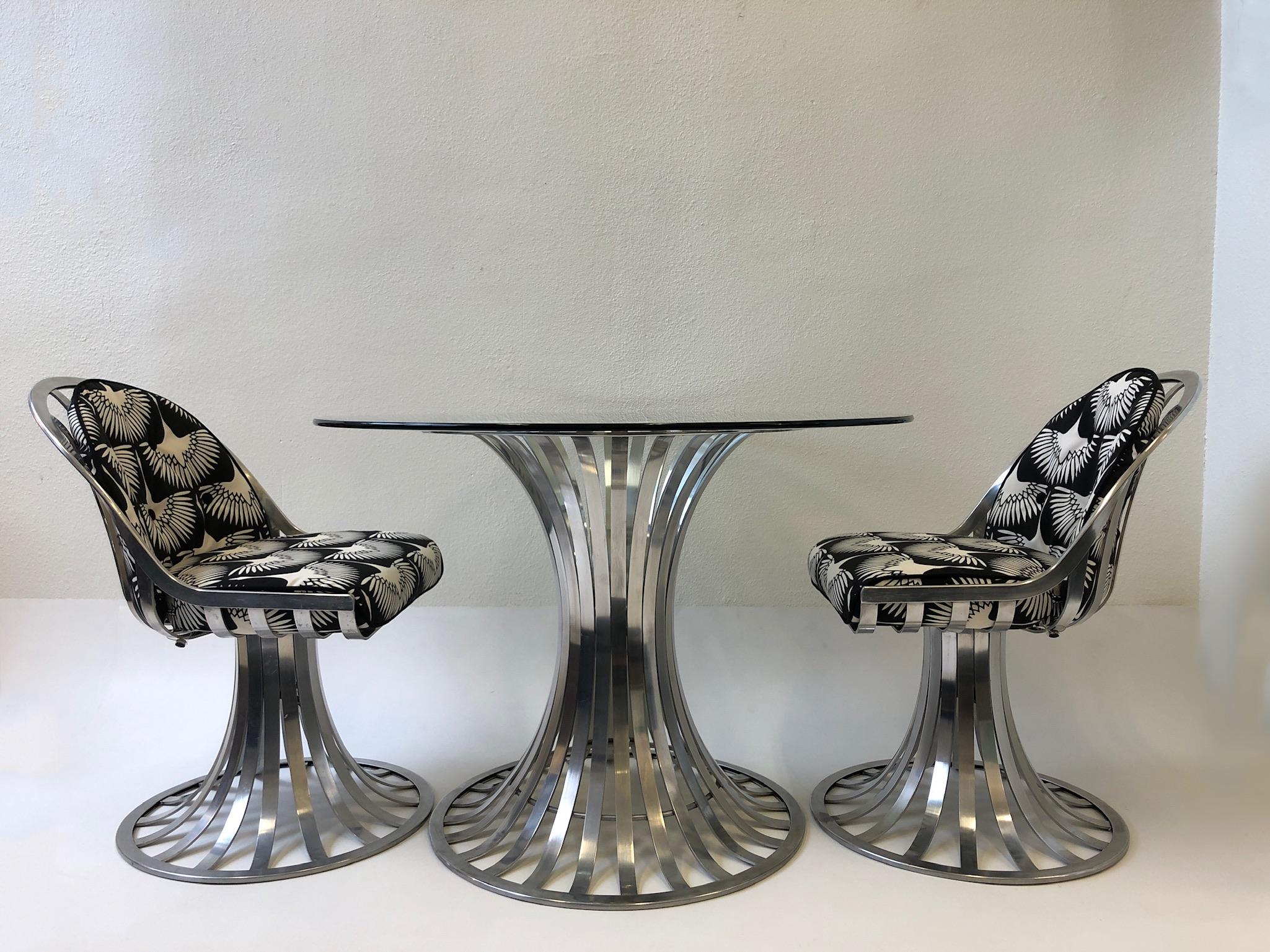 American Aluminum Patio Table and Chairs by Russell Woodard