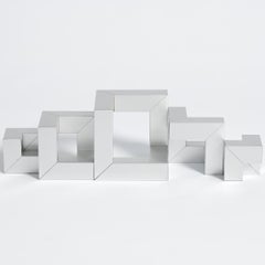 Aluminum Puzzle Sculpture by Bernard Girette