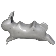 Used Aluminum Rabbit Playground Toy Sculpture