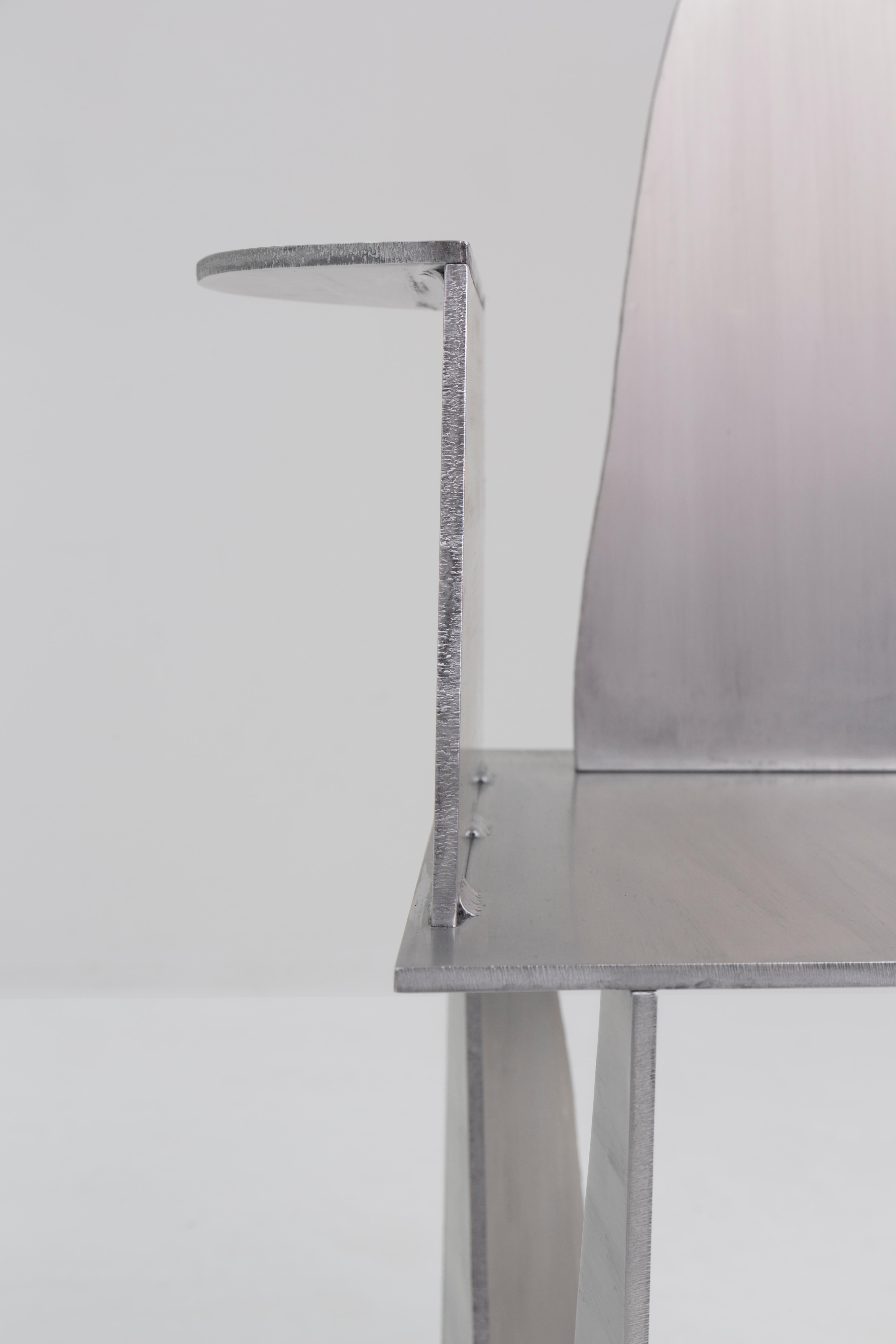 Aluminum Rational Jigsaw Chair by Studio Julien Manaira For Sale 1