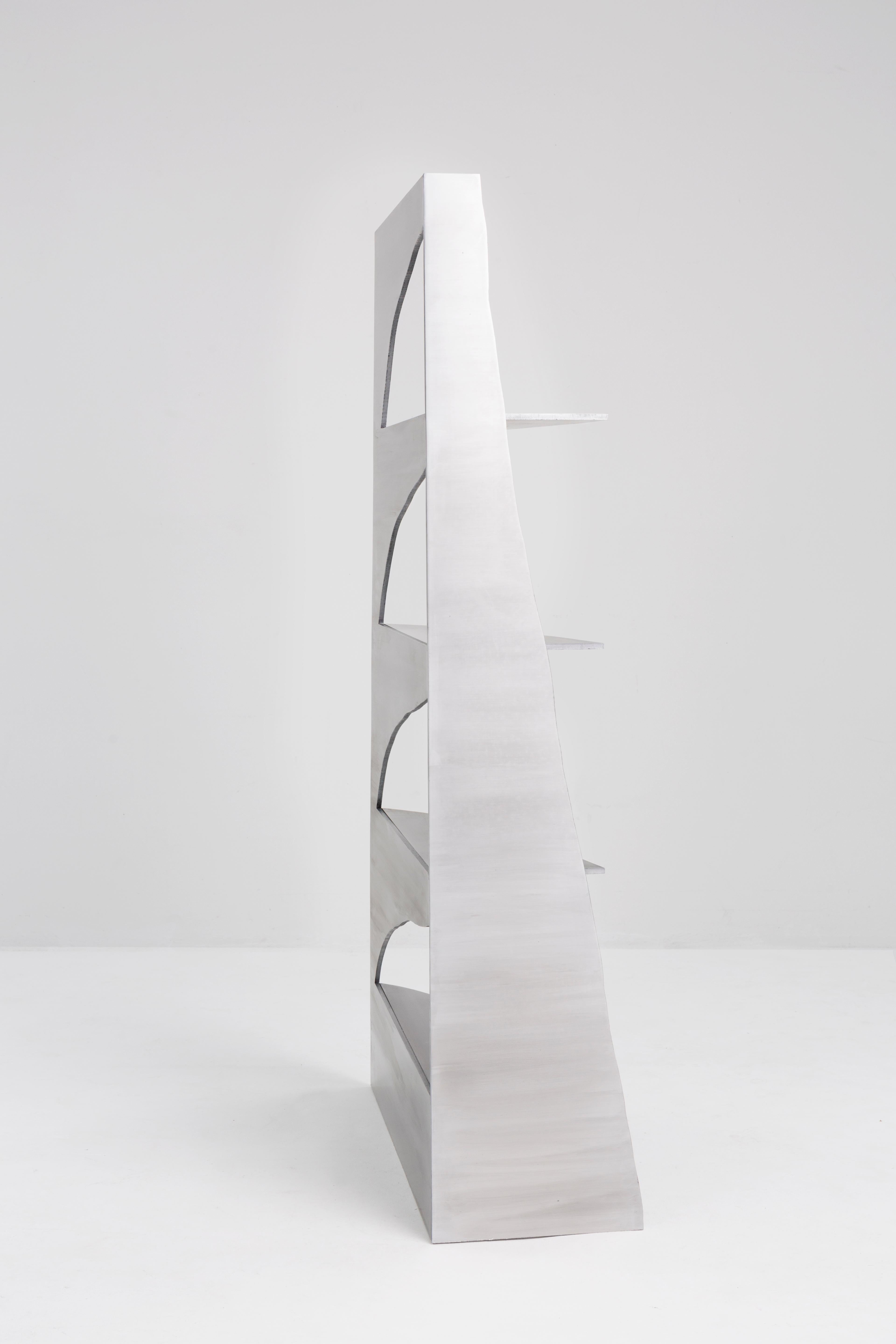 Aluminum Rational Jigsaw Shelf by Studio Julien Manaira In New Condition For Sale In Geneve, CH