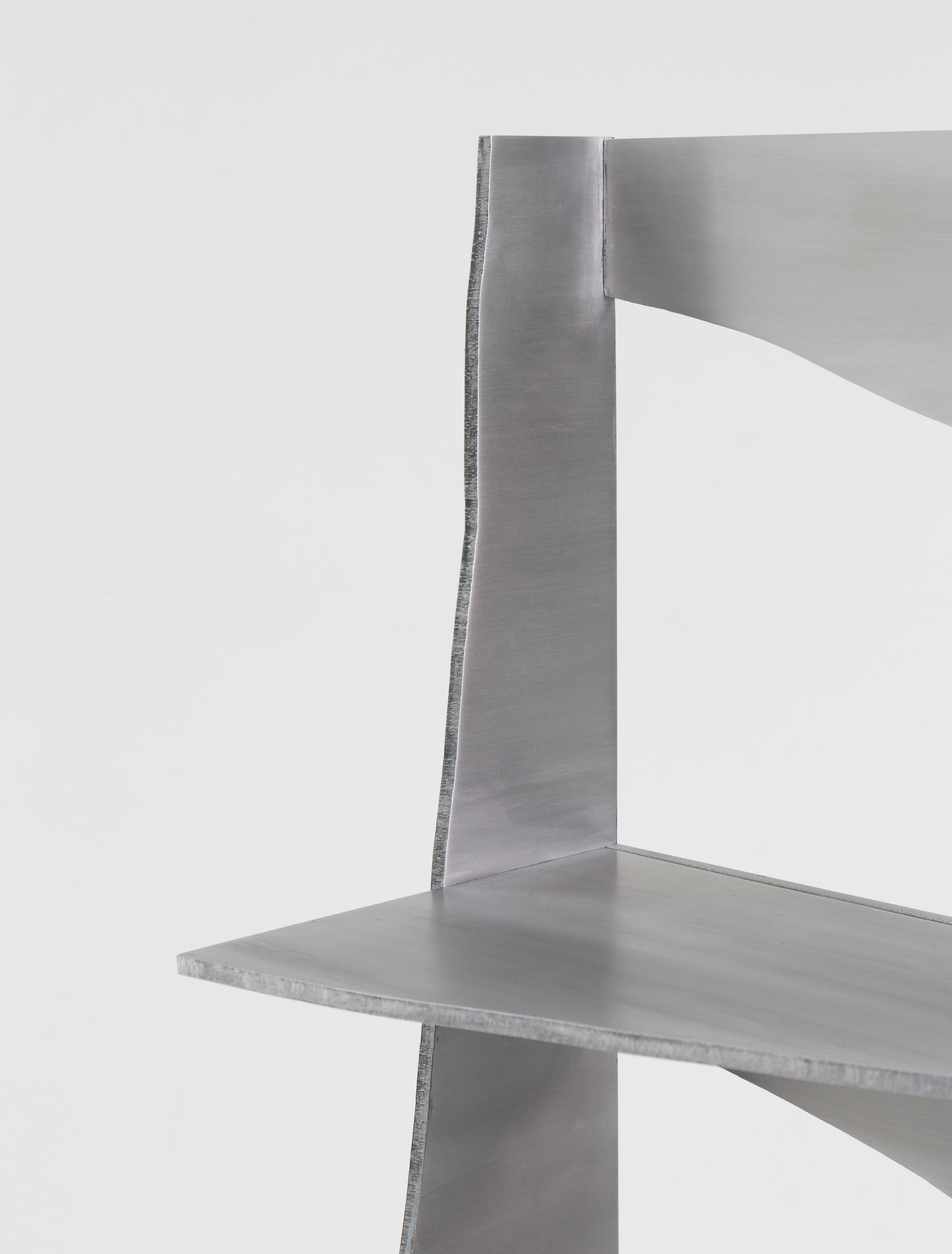 Étagère de soudure en aluminium rare du Studio Julien Manaira en vente 2