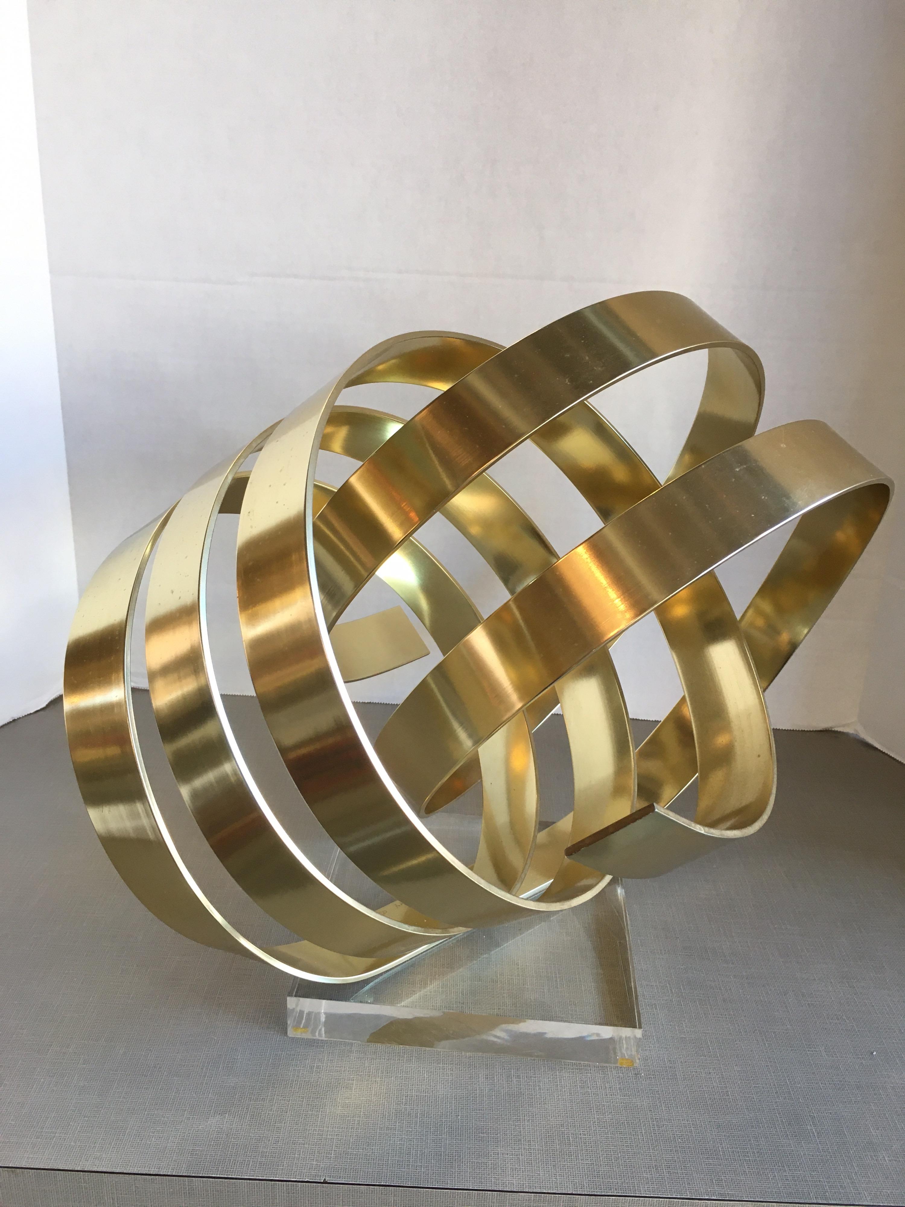 Aluminum Ribbon Sculpture by Dan Murphy In Good Condition For Sale In Chicago, IL