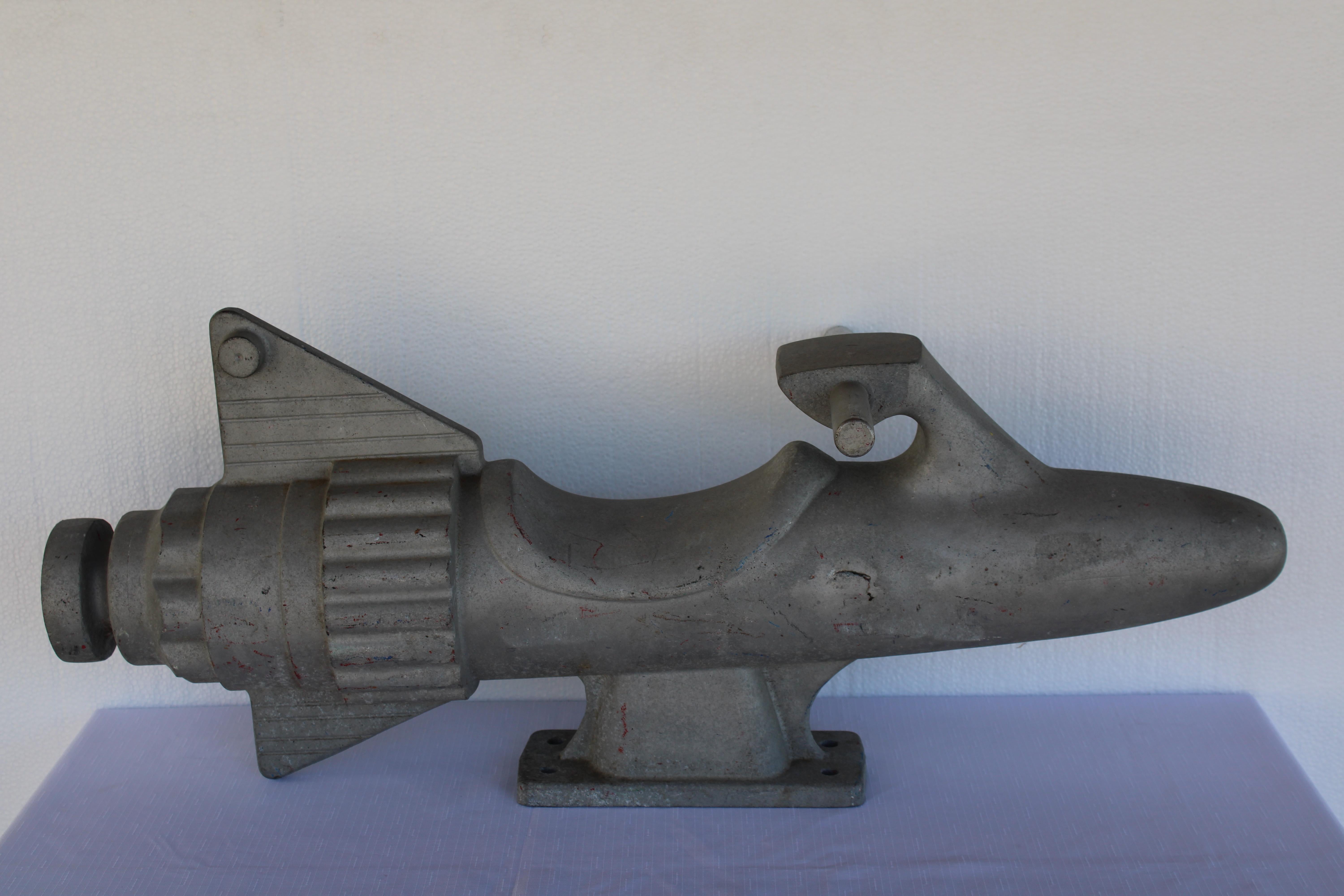 Cohete de aluminio Escultura de juguete para parque infantil Estadounidense en venta