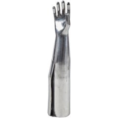 Aluminum Sculptural Mold of a Human Hand