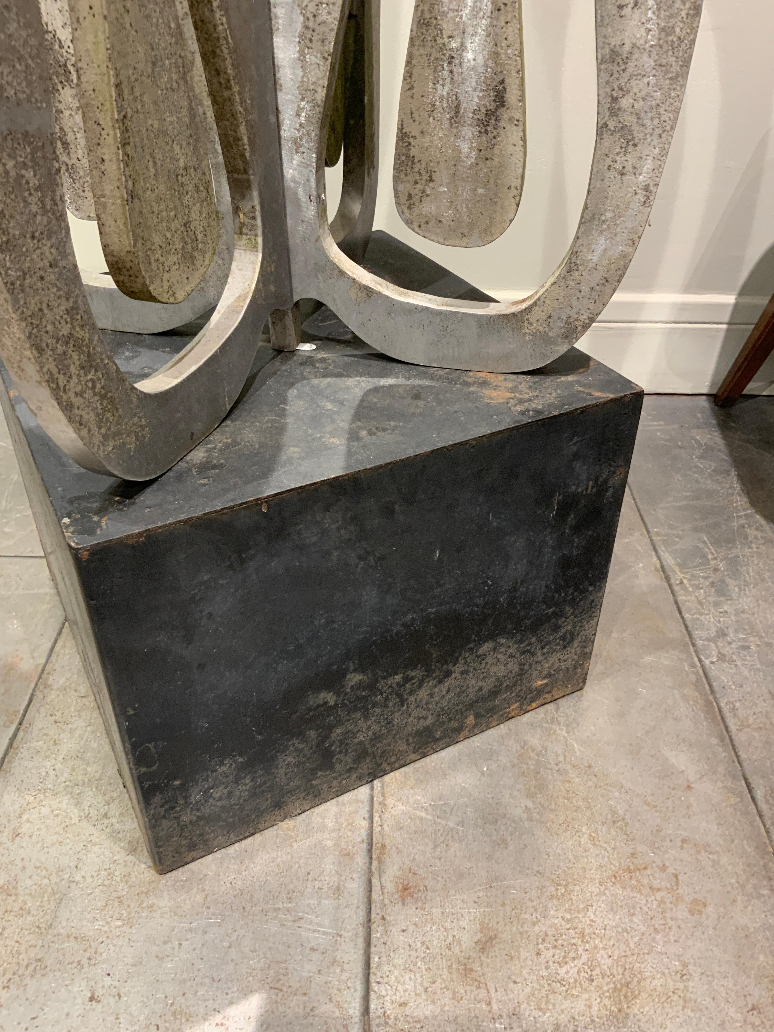 Late 20th Century Aluminum sculpture Bertil Englert Sweden 1970 For Sale