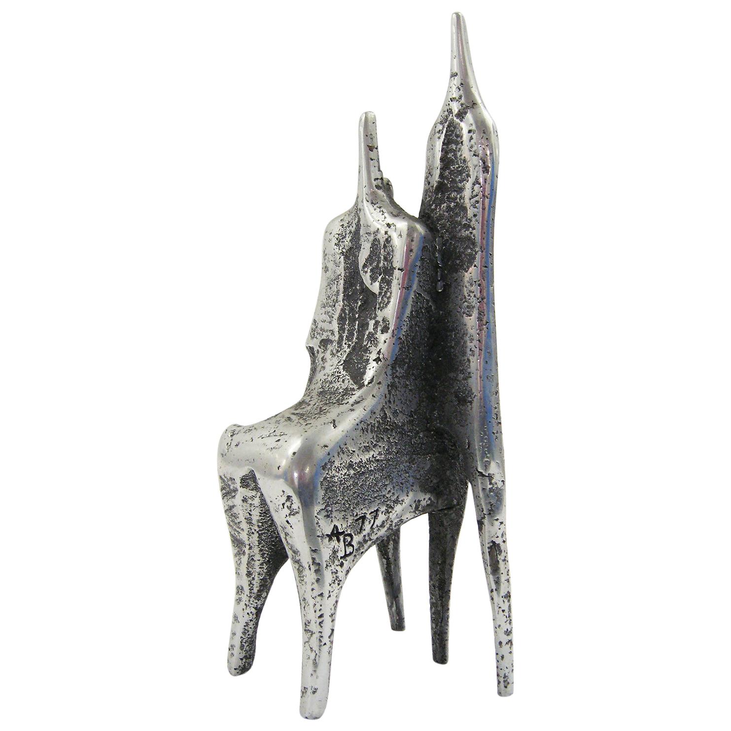 Aluminum Sculpture by Aharon Bezalel For Sale