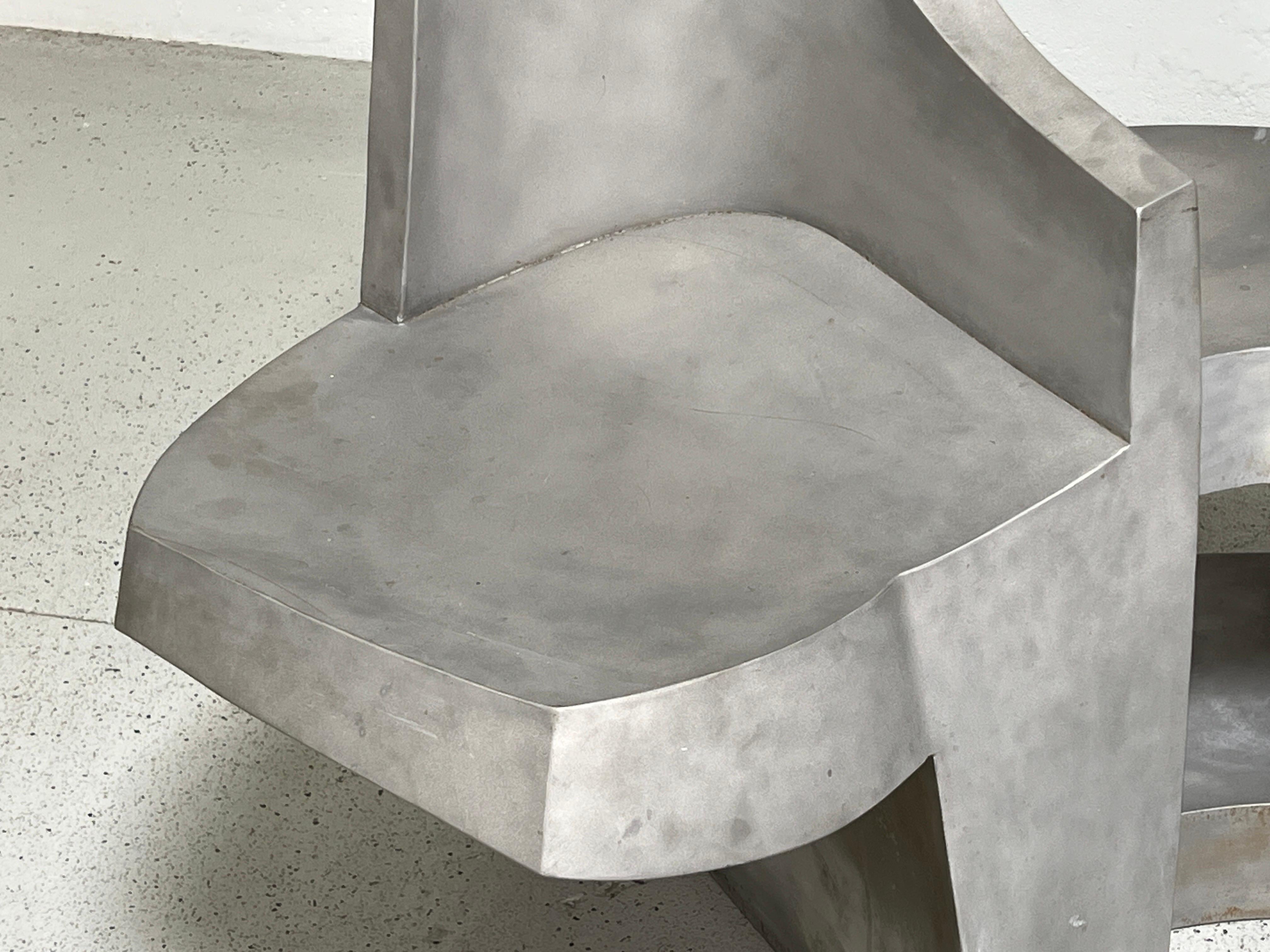 Aluminum Settee / Bench by Jim Cole  10