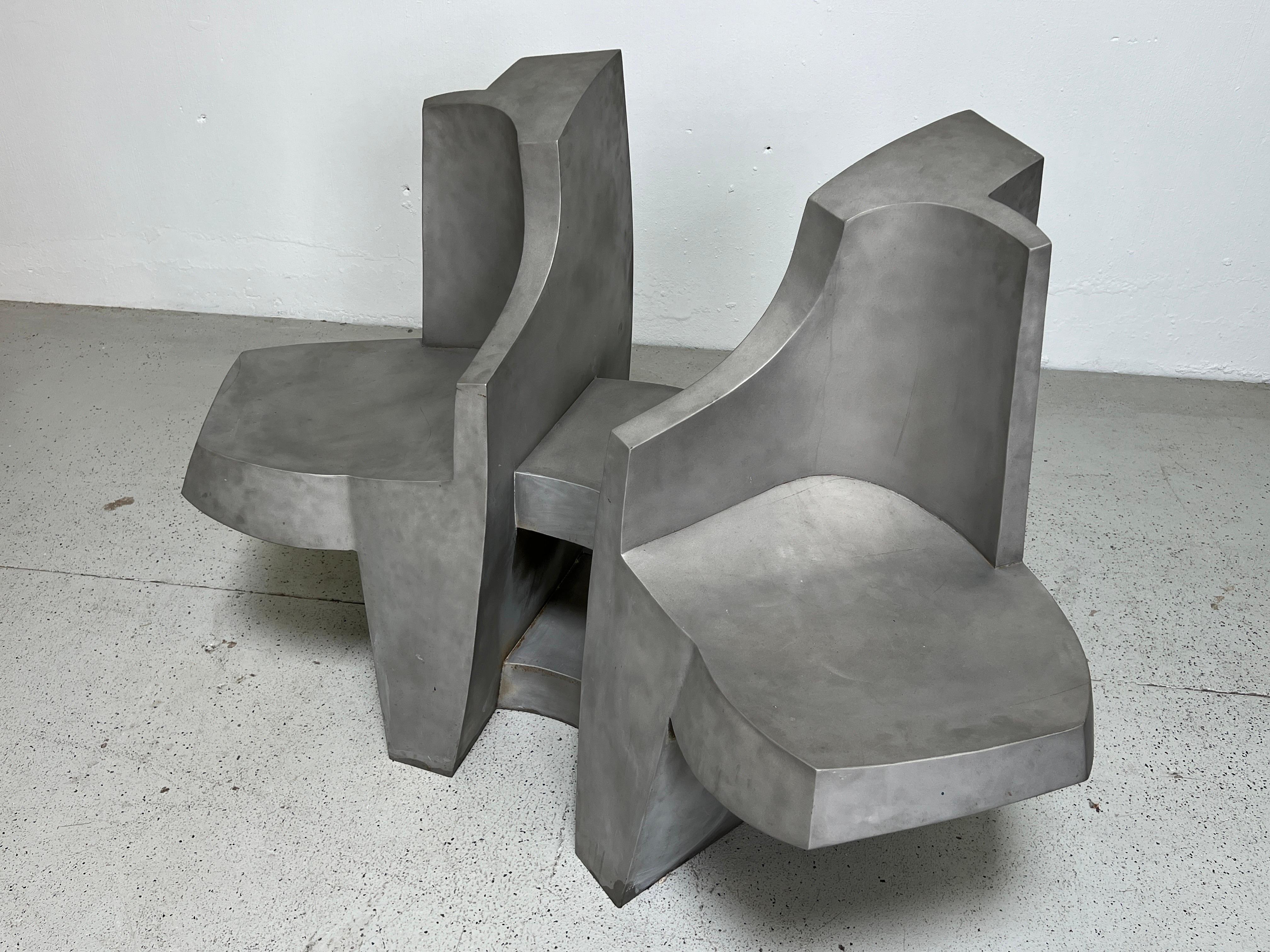 Aluminum Settee / Bench by Jim Cole  14
