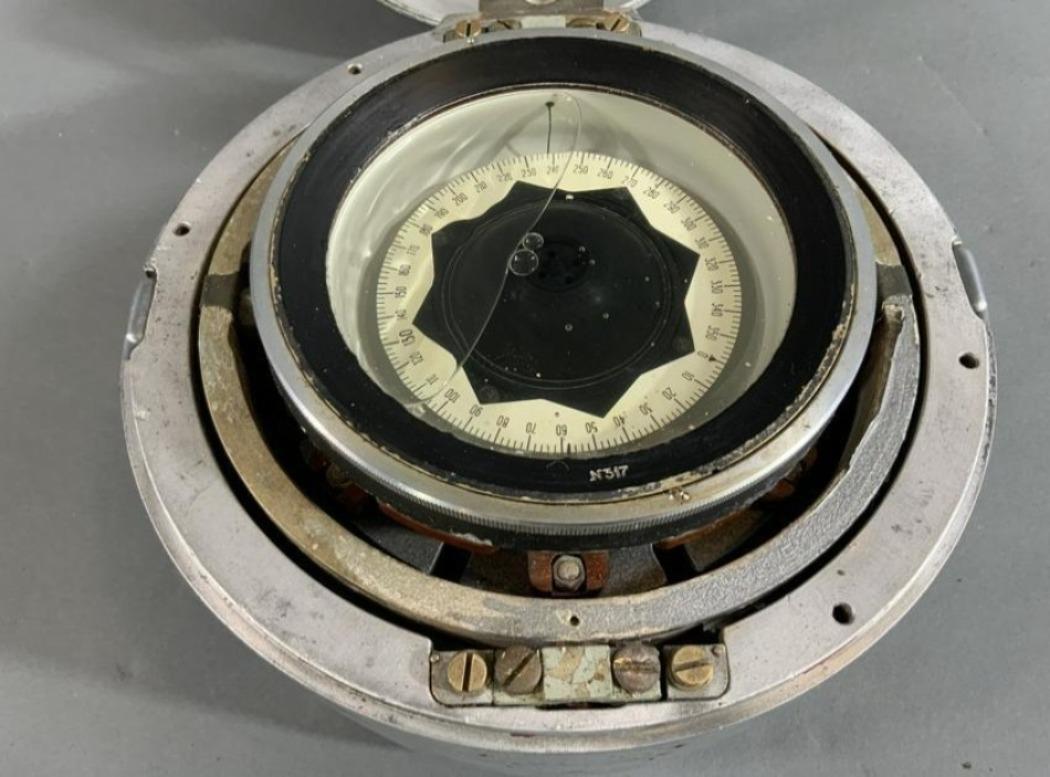 Compás de aluminio para bitácora de barco en Bueno estado para la venta en Norwell, MA