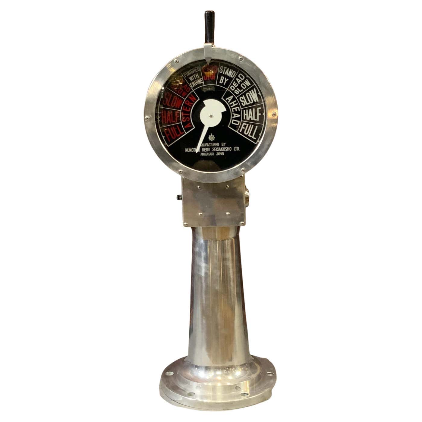 Aluminum Ships Engine Order Telegraph For Sale at 1stDibs | full astern ...
