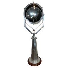 Aluminum Ship's Spotlight on Stand