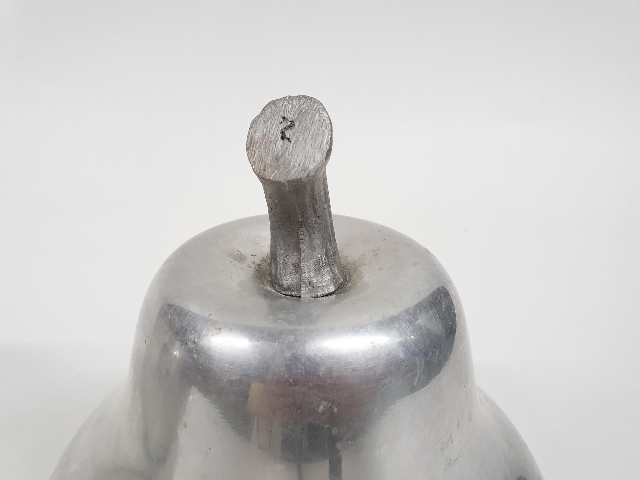 Aluminum Silver Pear Shaped Ice Bucket, 1970's For Sale 2