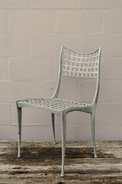 Sillas de comedor sin brazos de aluminio "Sol Y Luna" de Dan Johnson para Brown Jordan