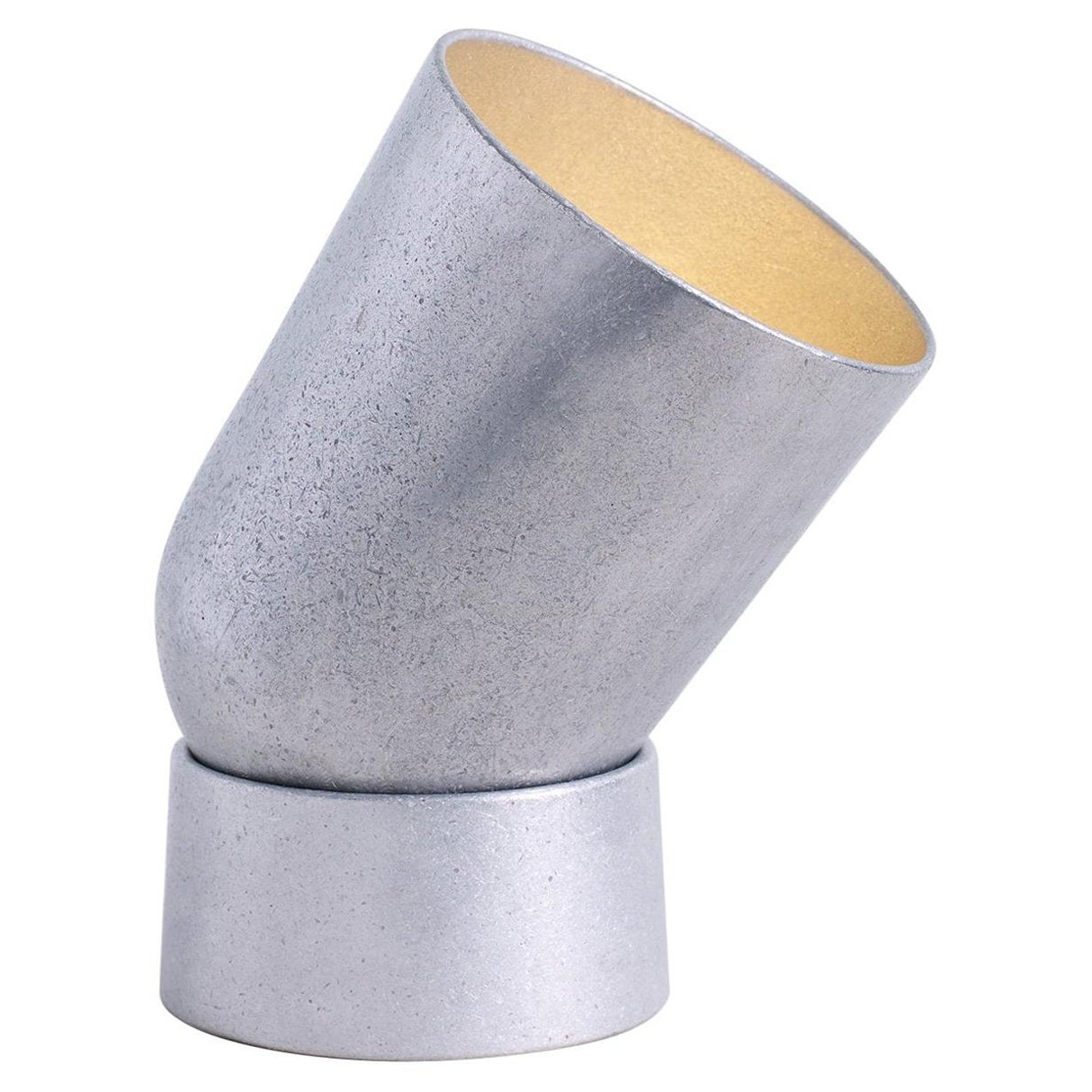 Contemporary Silver Aluminum Spot Table Lamp by Henry Wilson