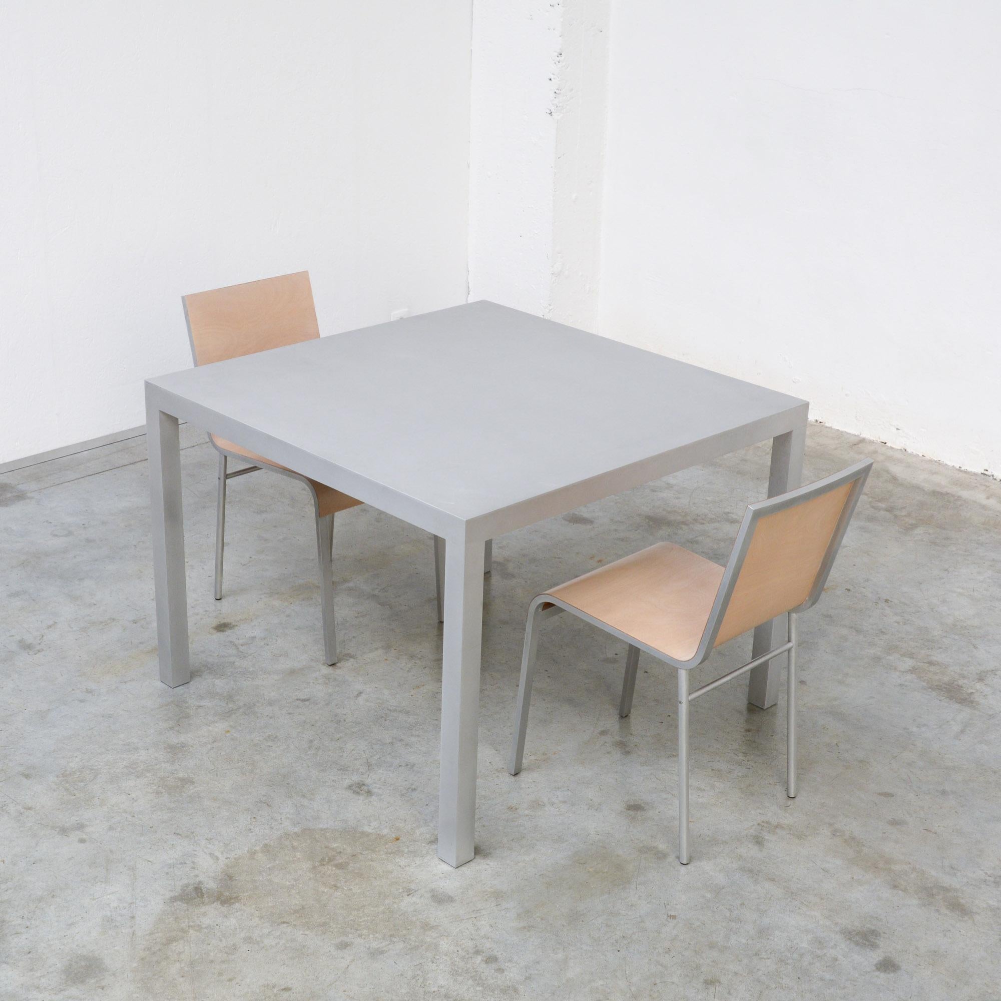 Aluminum Square Table T88A by Maarten Van Severen 4