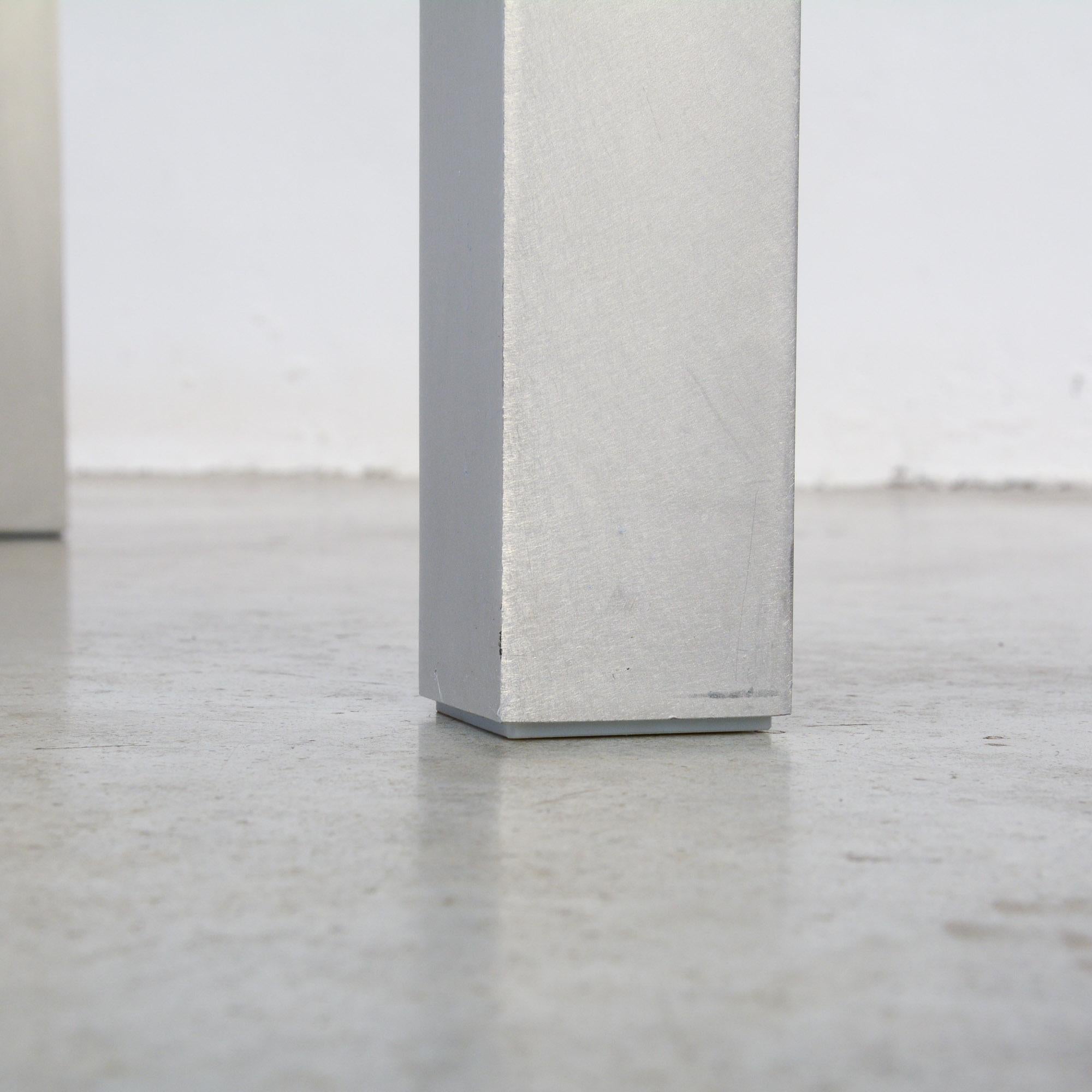 Belgian Aluminum Square Table T88A by Maarten Van Severen